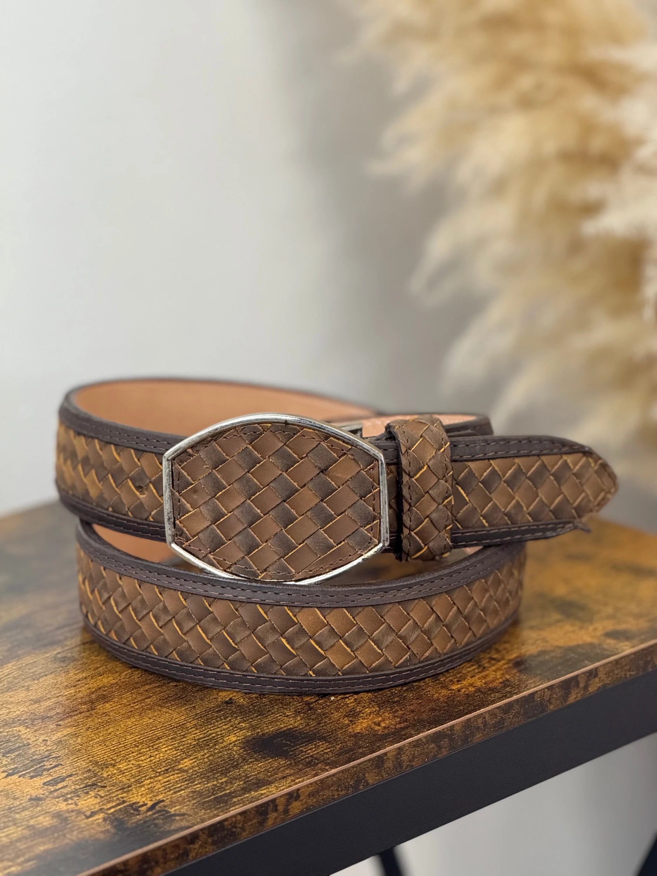 ROCKEM BROWN TEJIDO MEN BELT CINTURONES HOMBRES