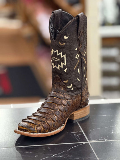 BOTA ROCKEM CLON MIEL/HONEY MEGA PYTHON PUNTA CUADRADA (TUBO AZTECA)