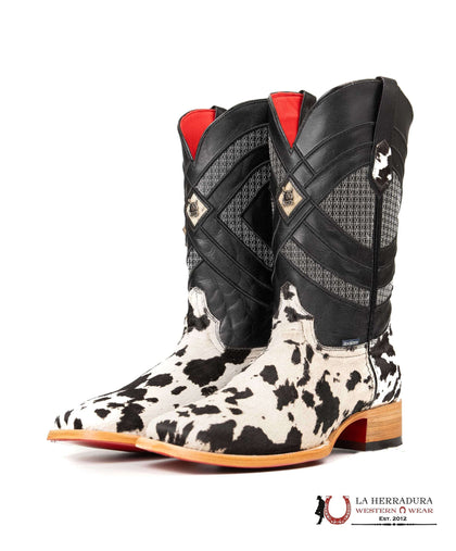 ROCKEM EST. CUERO LISO ED PELO BLANCO NEGRO BLEACH ROJO INFERIOR