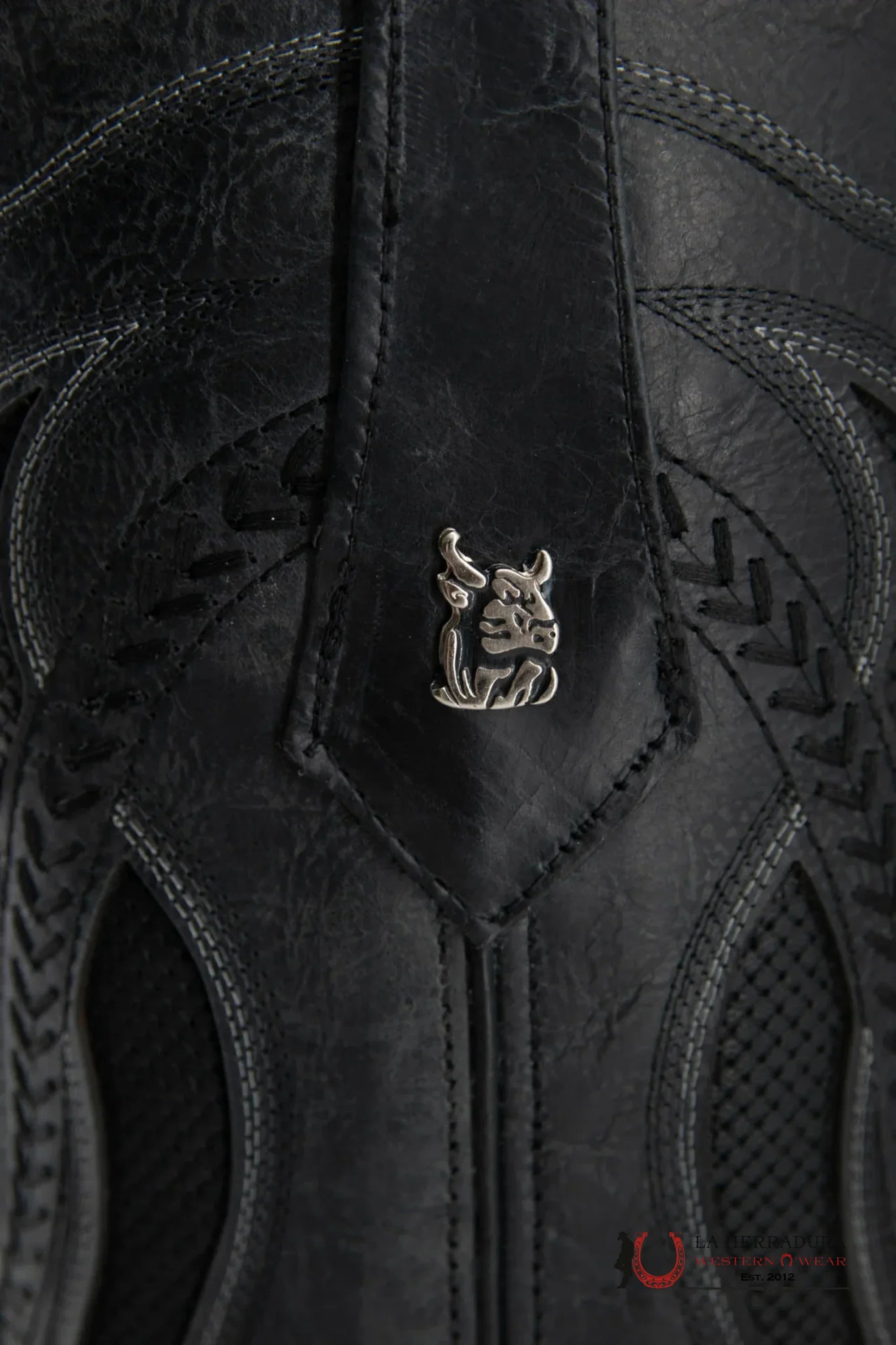 ROCKEM EST. SERBIA CRAZY BLACK/BLACK SQ. TOE BOOT BOTAS HOMBRES