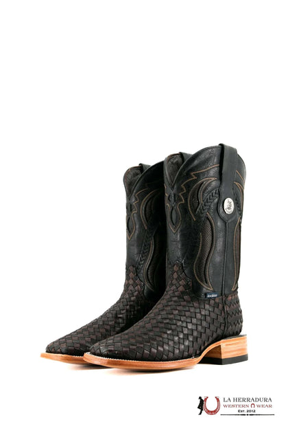 ROCKEM EST. SERBIA BOTA DE PUNTA CUADRADA LOCA CHOCO/NEGRA