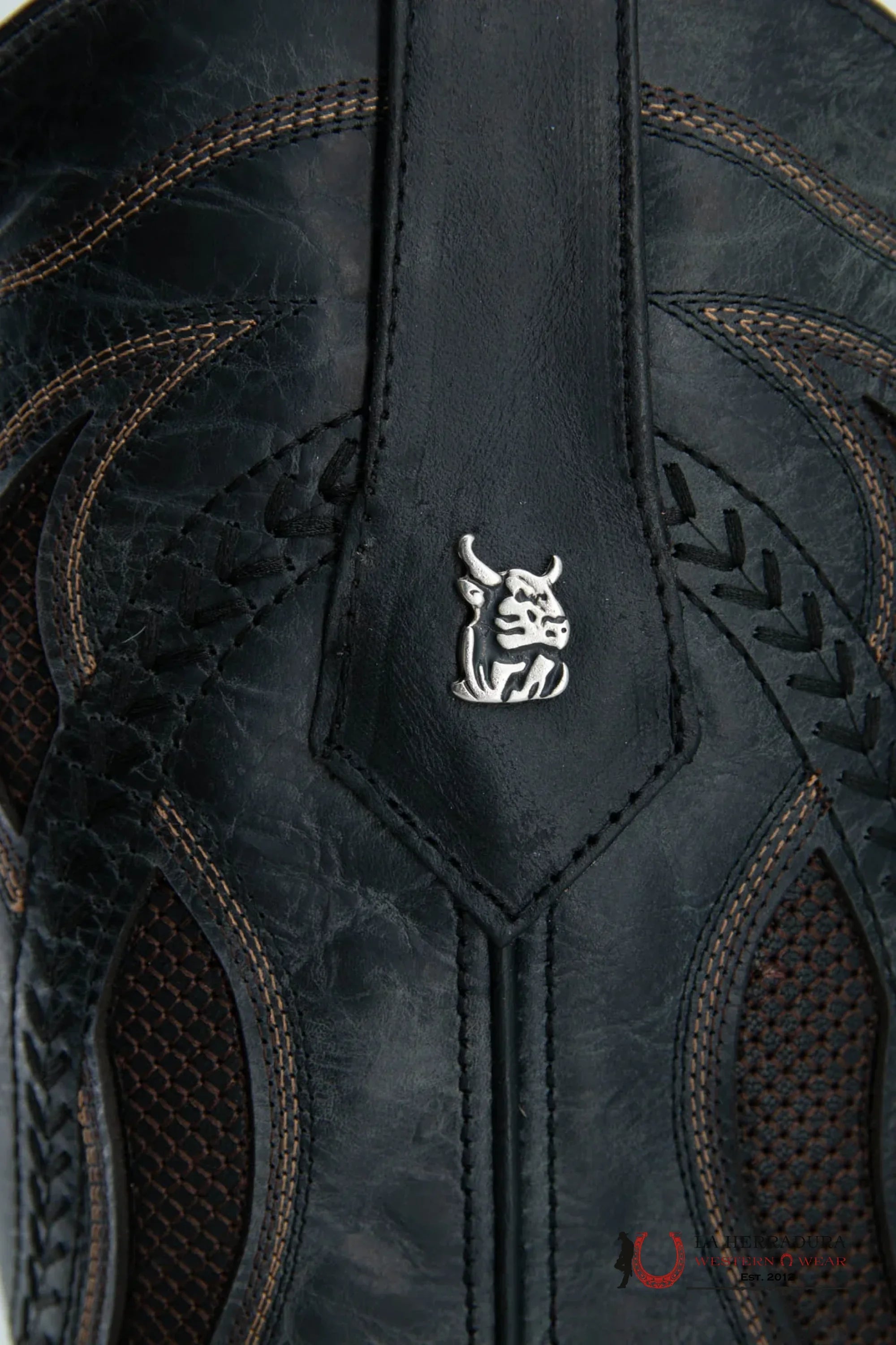 ROCKEM EST. SERBIA CRAZY CHOCO/BLACK SQ. TOE BOOT BOTAS HOMBRES