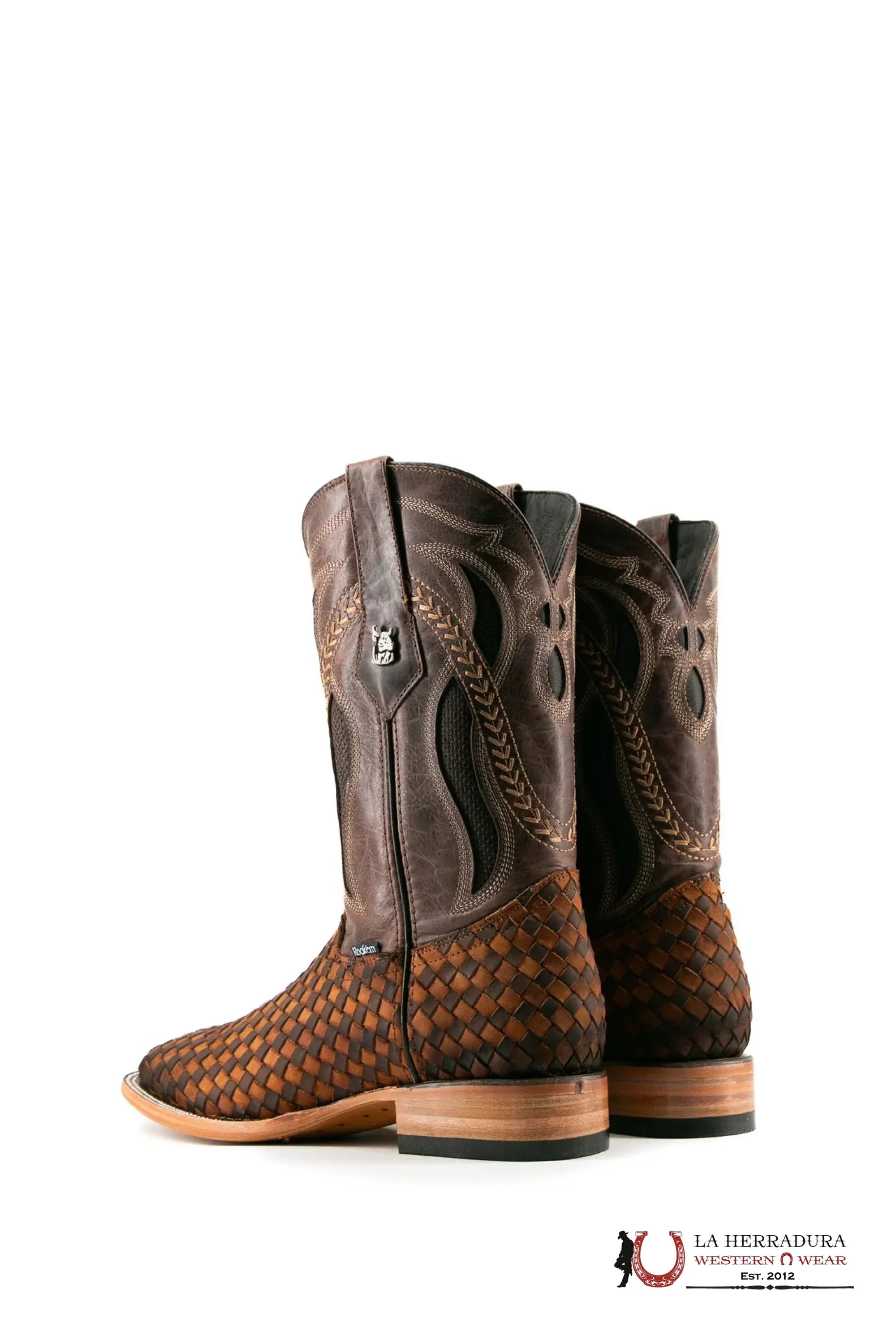 ROCKEM EST. SERBIA CRAZY CHOCO/TAN SQ. TOE BOOT BOTAS HOMBRES
