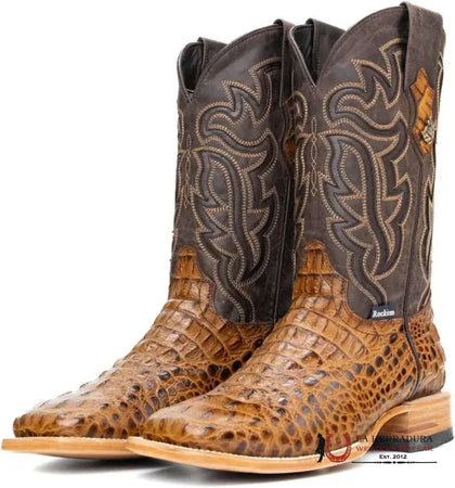 BOTA CUADRADA MIEL ROCKEM FUSCUS CAIMAN