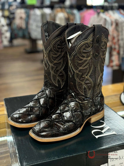 BOTA PUNTA CUADRADA CAFÉ ROCKEM IMIT MAR Y TIERRA