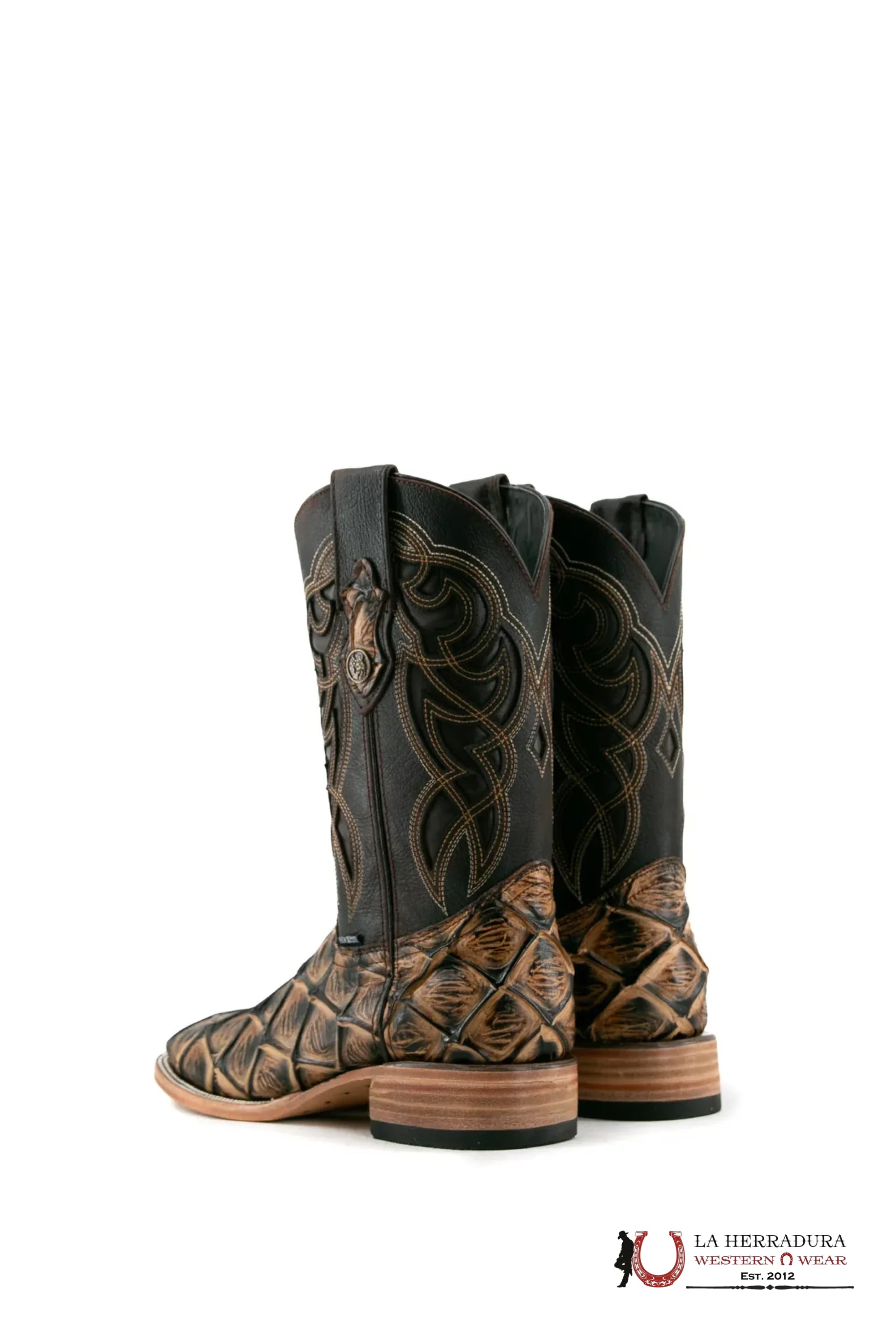 ROCKEM IMIT MAR Y TIERRA RUSTIC ORIX FISH SQ. TOE BOOT BOTAS HOMBRES