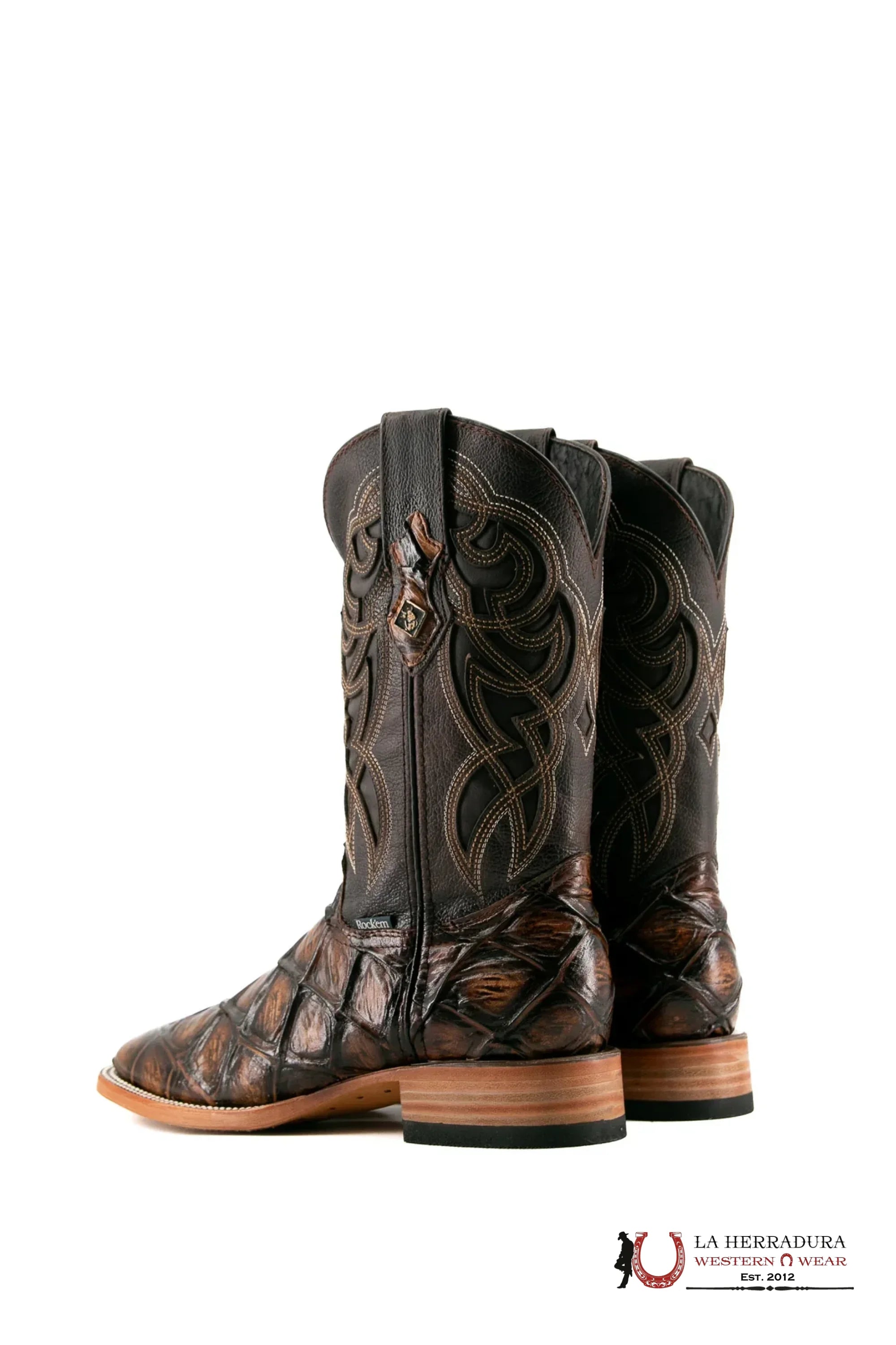 ROCKEM IMIT MAR Y TIERRA SHEDRON FISH SQ. TOE BOOT BOTAS HOMBRES