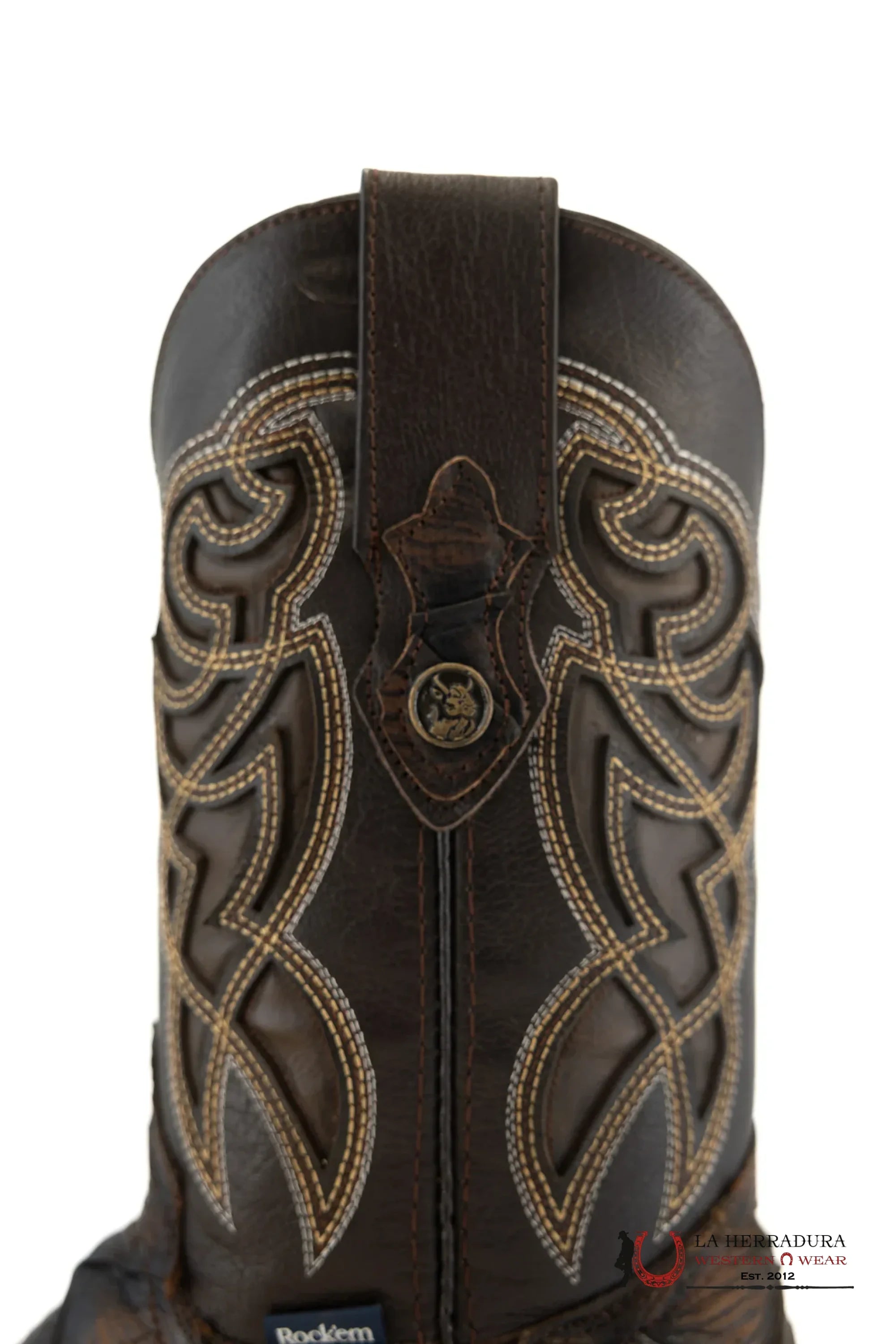 Mens Imit Pez Pirarucu Mar Y Tierra Cafe Rustico Boot Botas Hombres