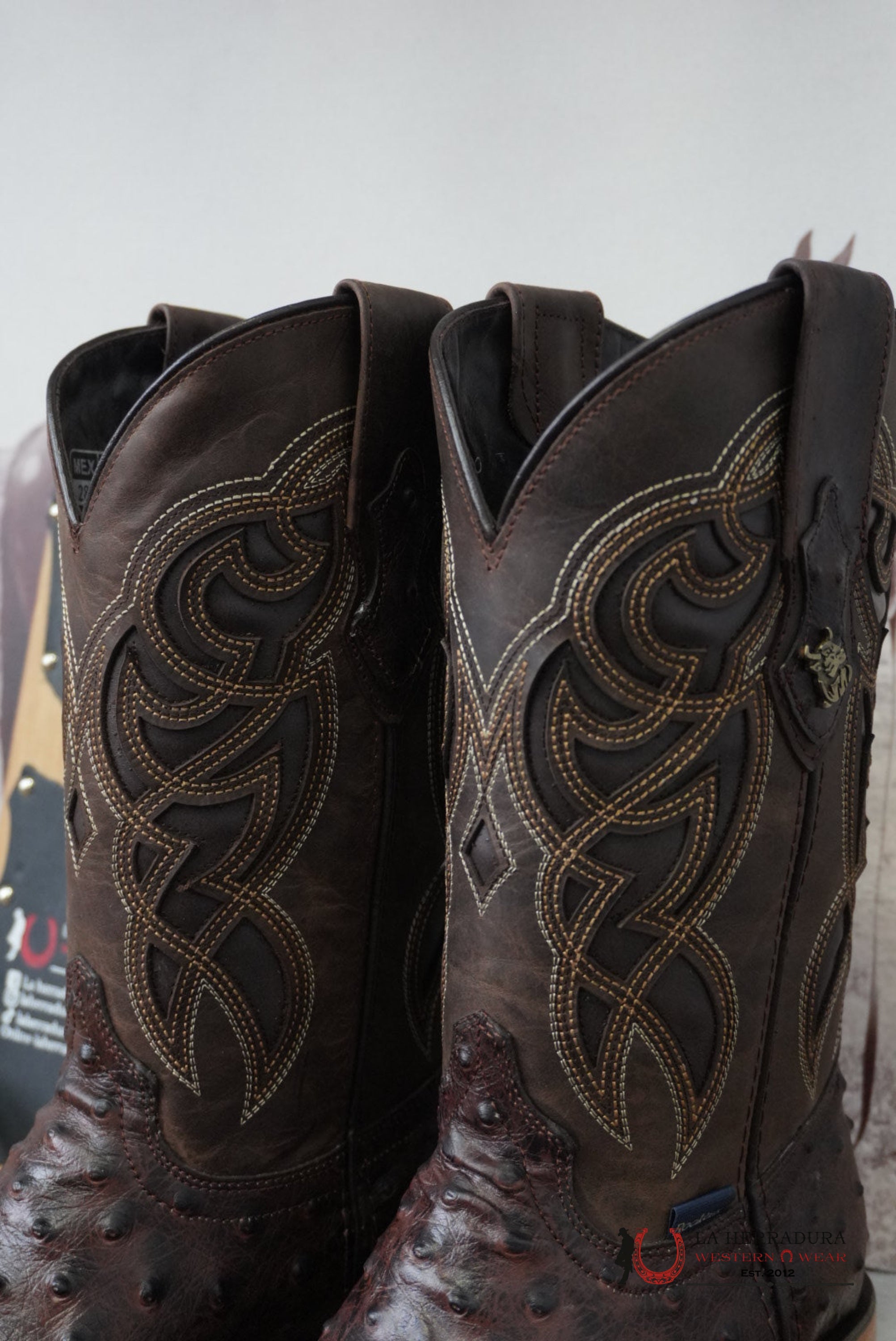 Rock’em Imit. Avestruz Ranche Cafe BOTAS HOMBRES