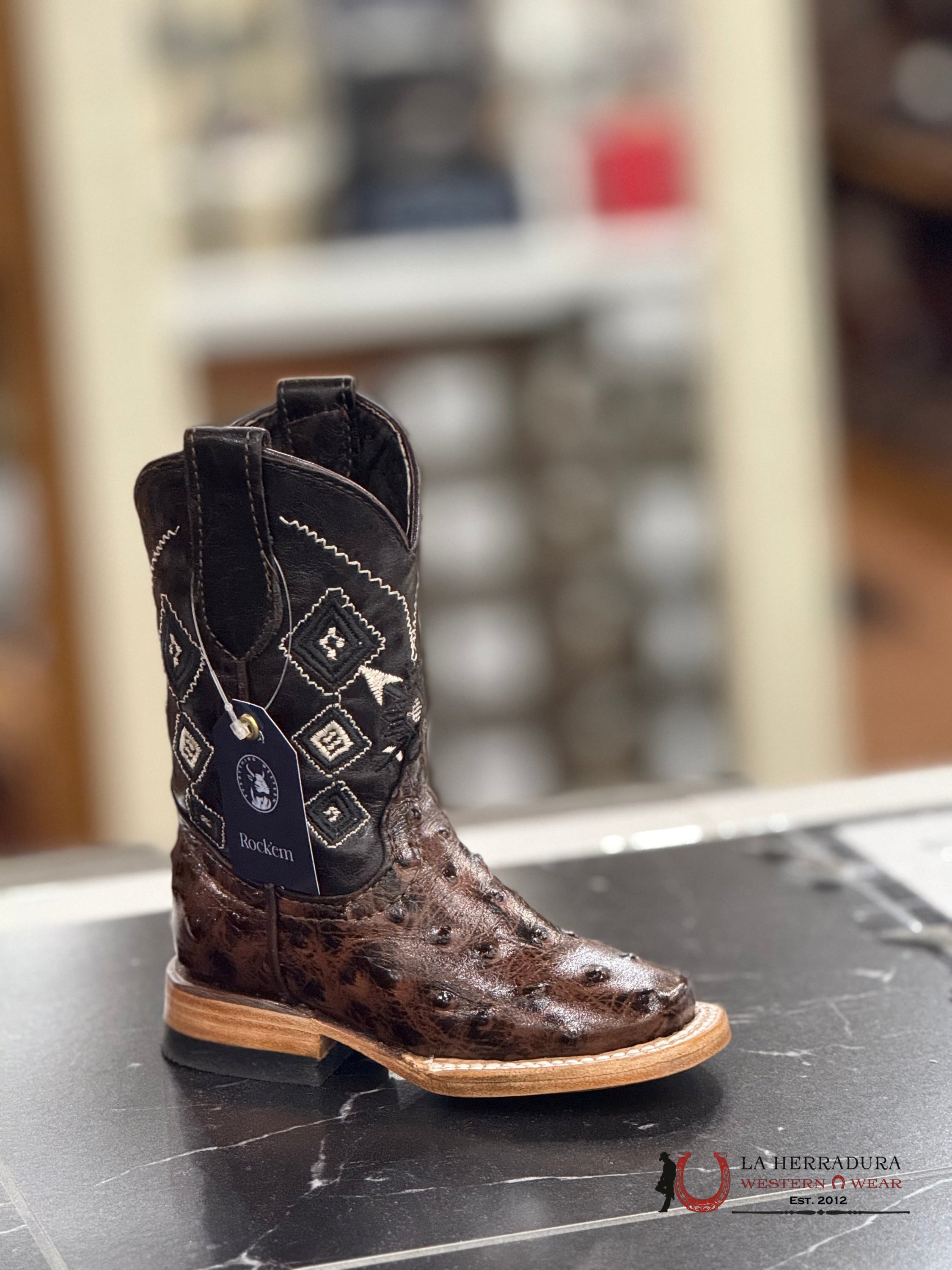ROCKEM KIDS BROWN OSTRICH AZTEC TUBE NIÑOS