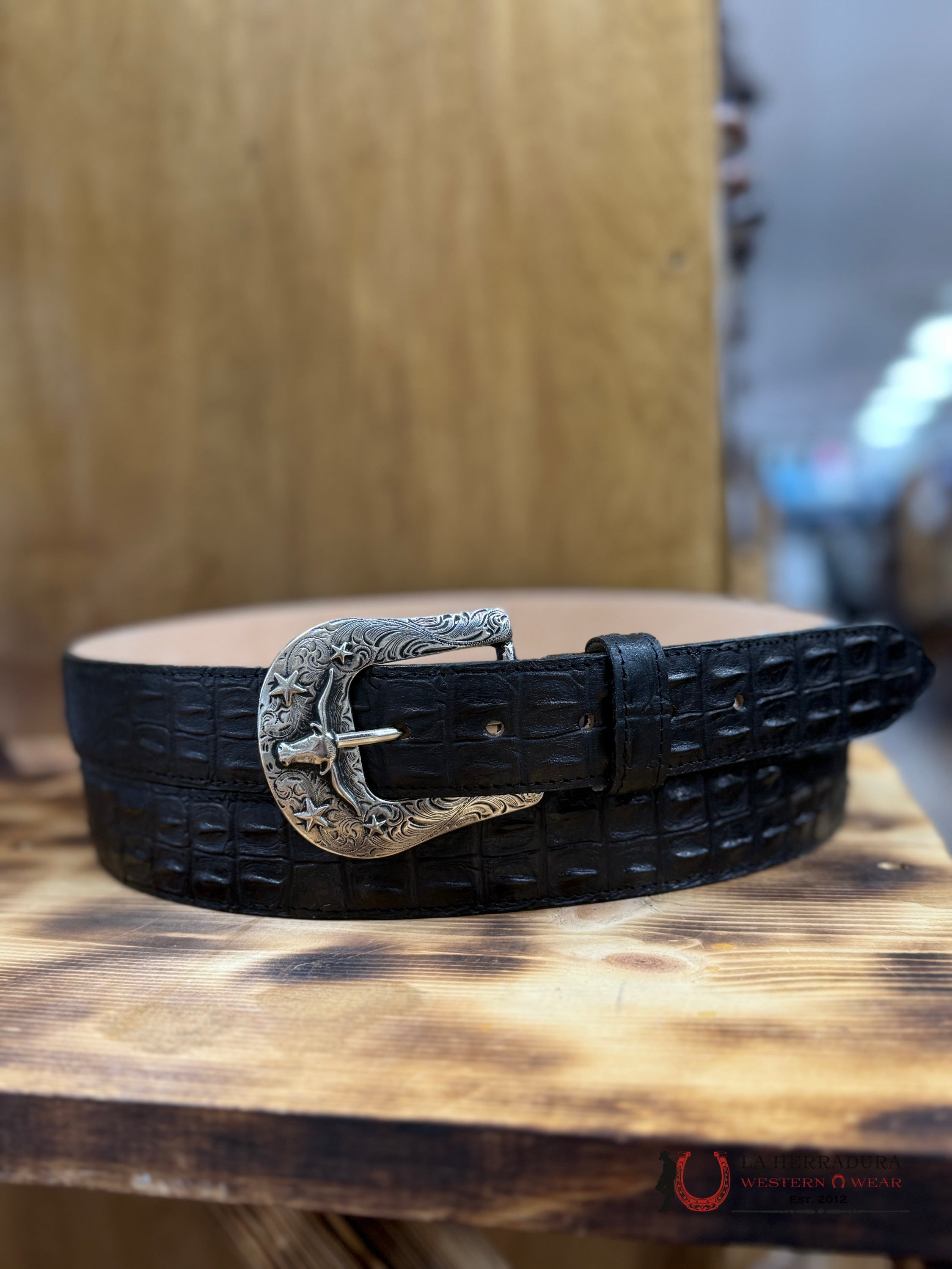 ROCKEM LOMO DE NILO BLACK BELT CINTURONES HOMBRES