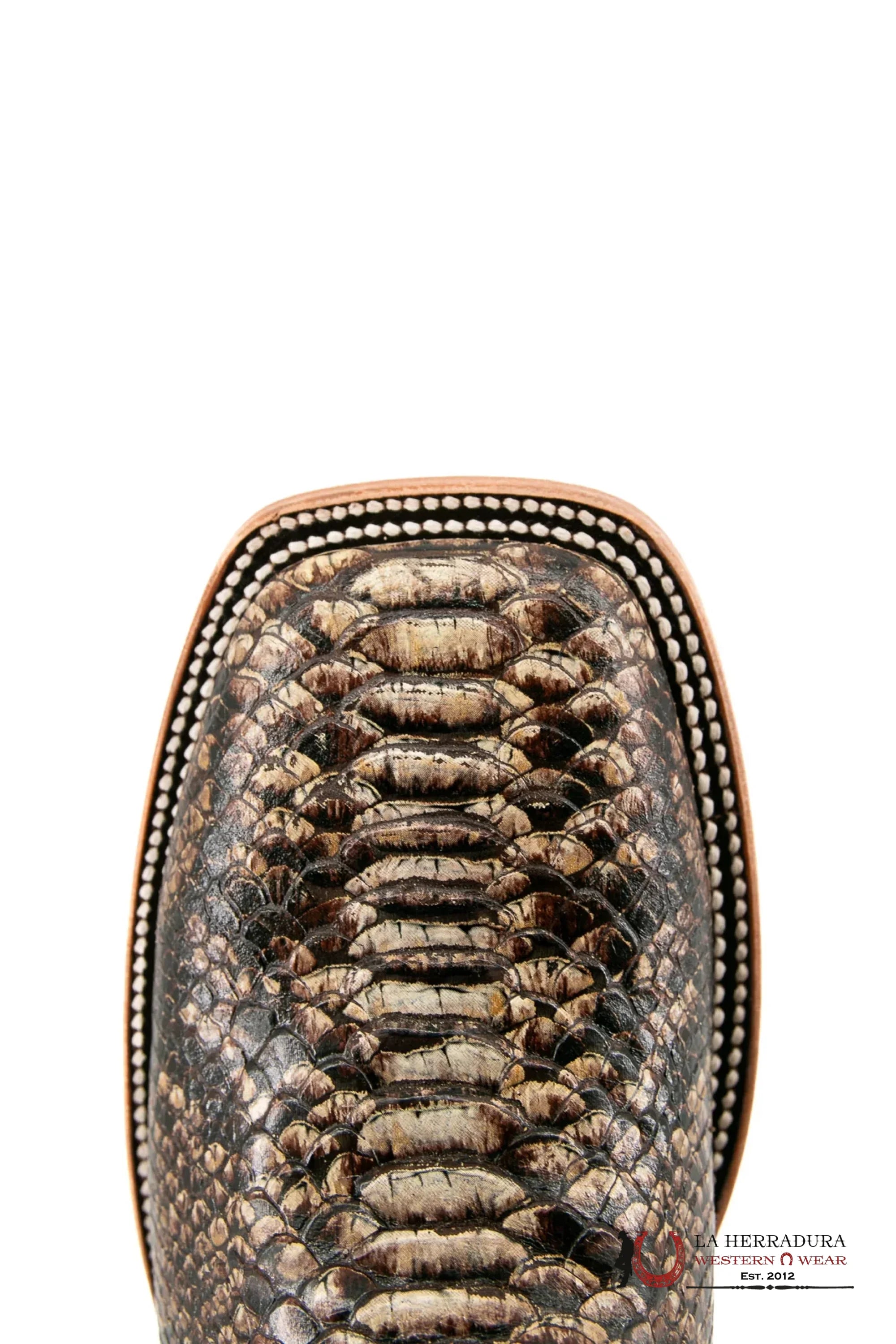 ROCKEM IMIT PYTHON CHOCO ACABADO SQ. TOE BOOT BOTAS HOMBRES