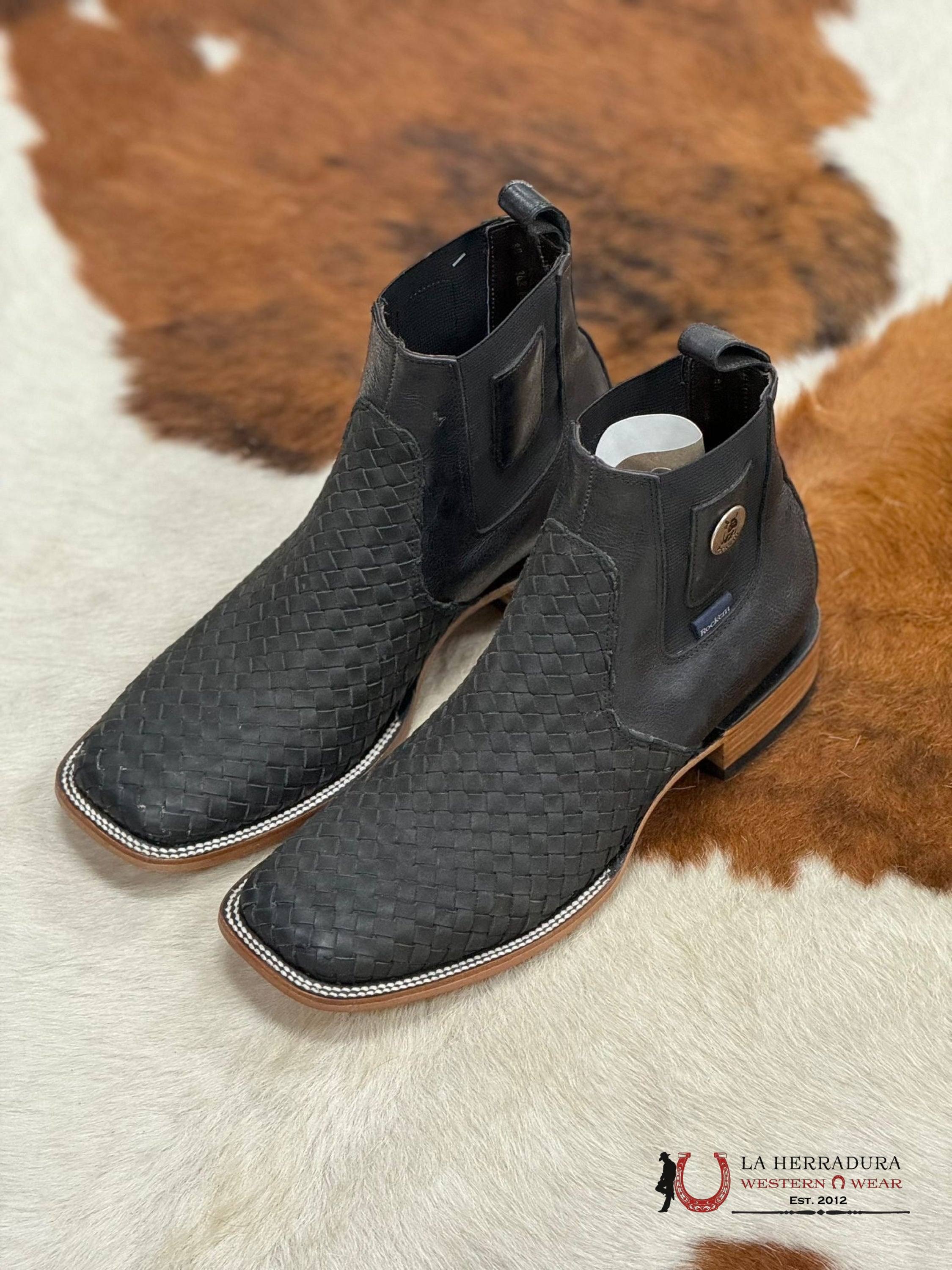 Rock’em Short Boot Tejido Black Botas Hombres