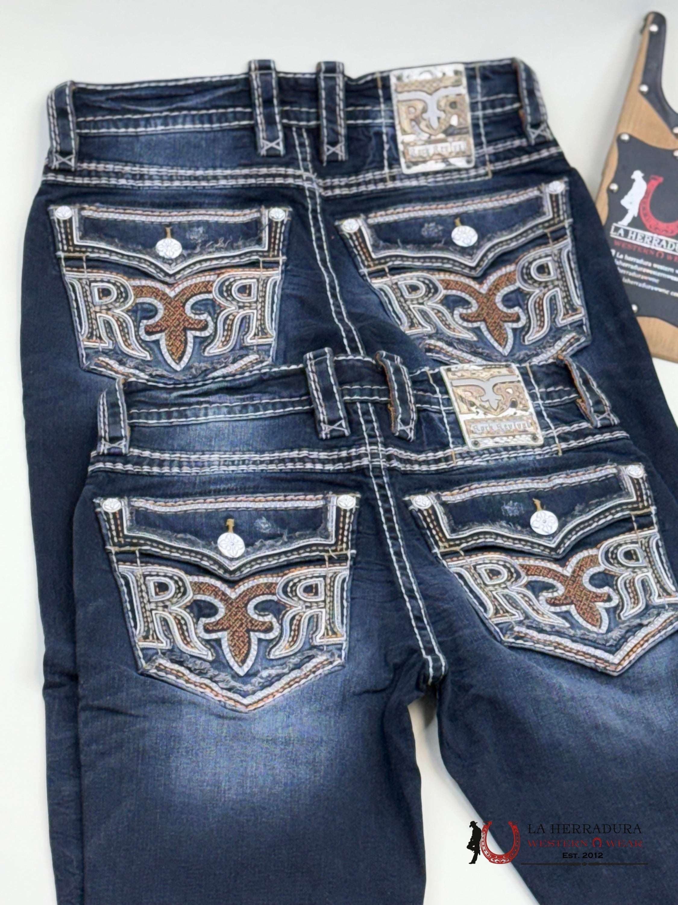 Rockrevival Edgar Straight Jeans Ropa Hombres