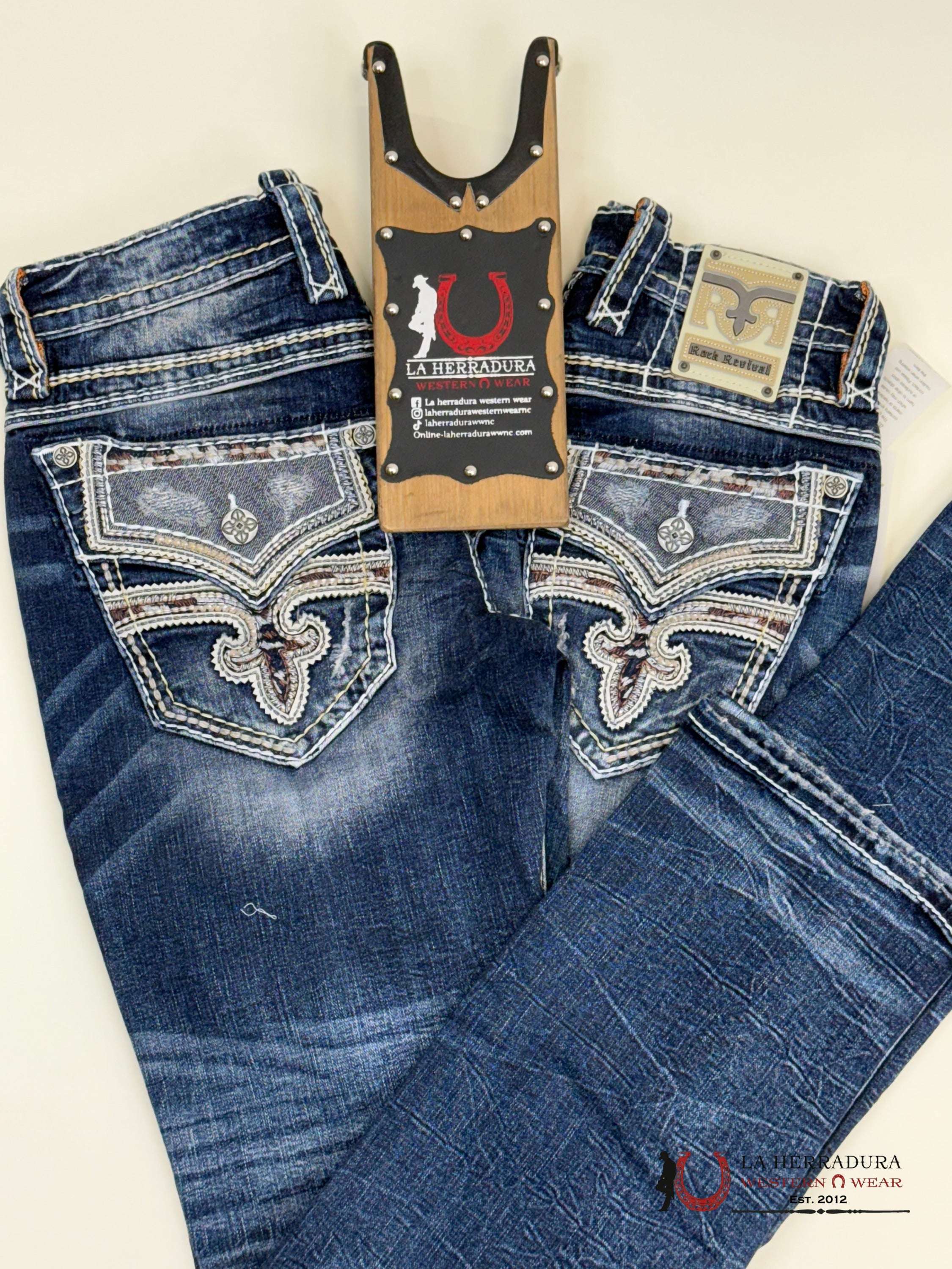 Rockrevival Jared Straight Jeans Ropa Hombres