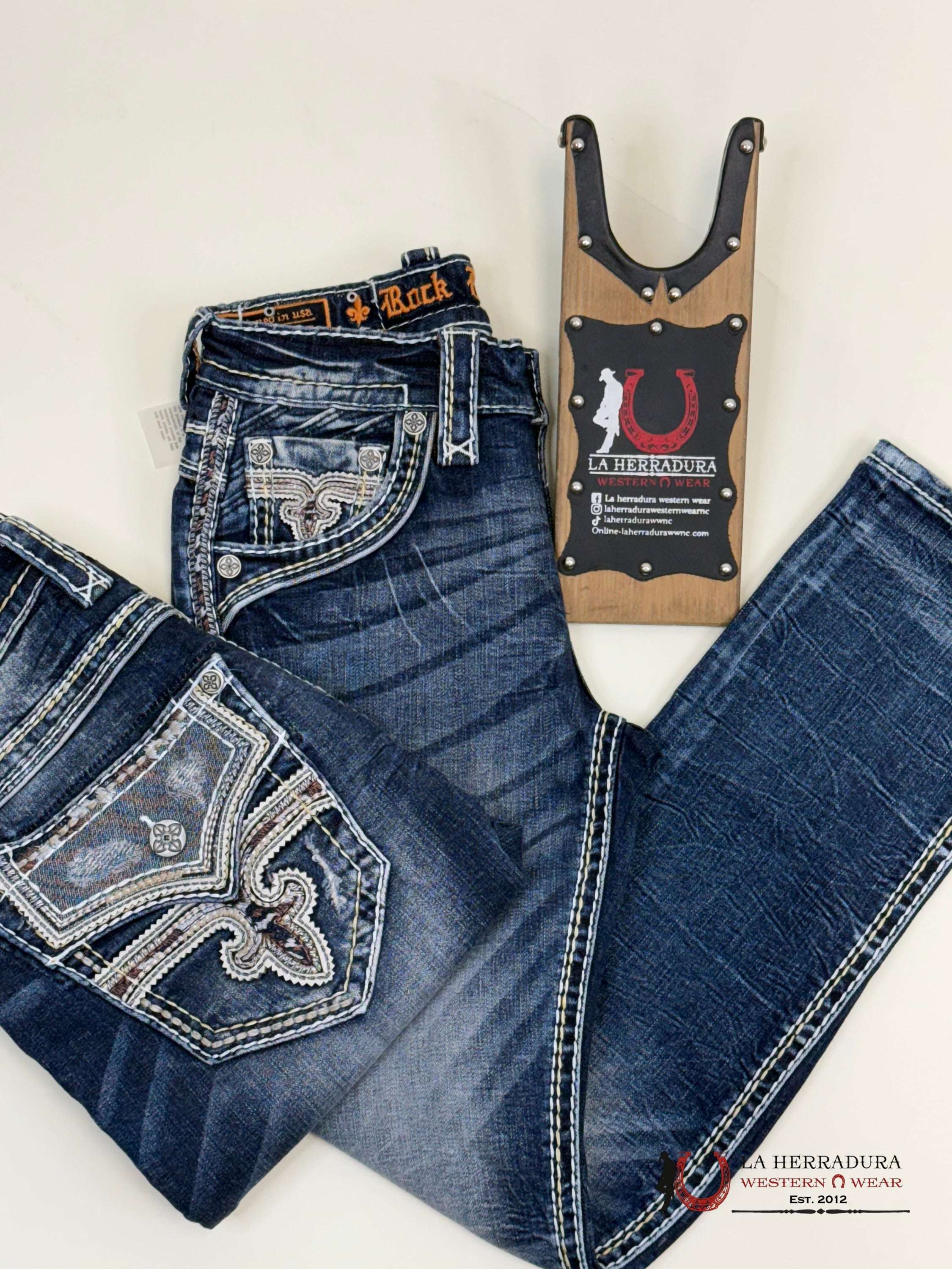 Rockrevival Jared Straight Jeans Ropa Hombres