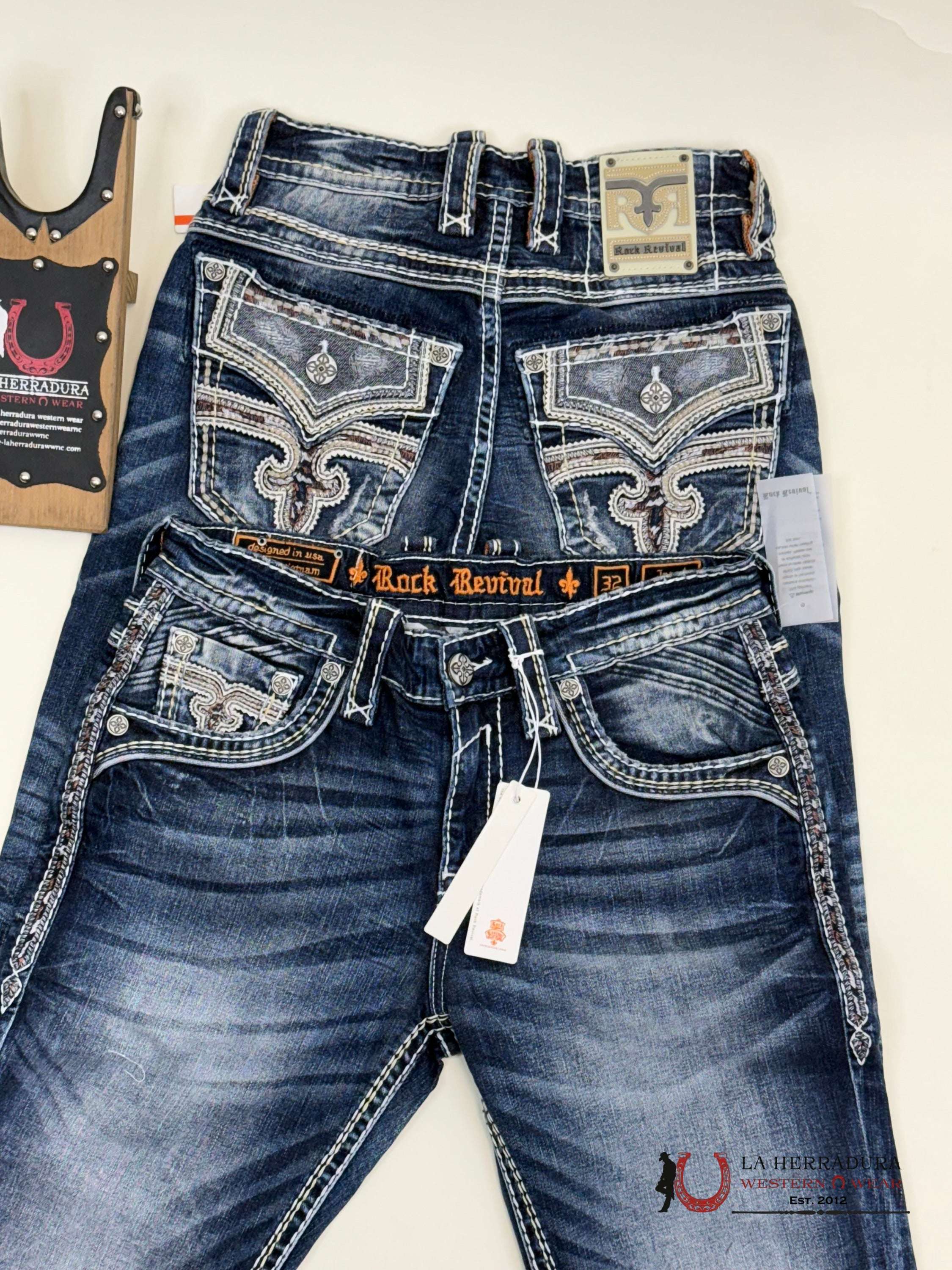Rockrevival Jared Straight Jeans Ropa Hombres