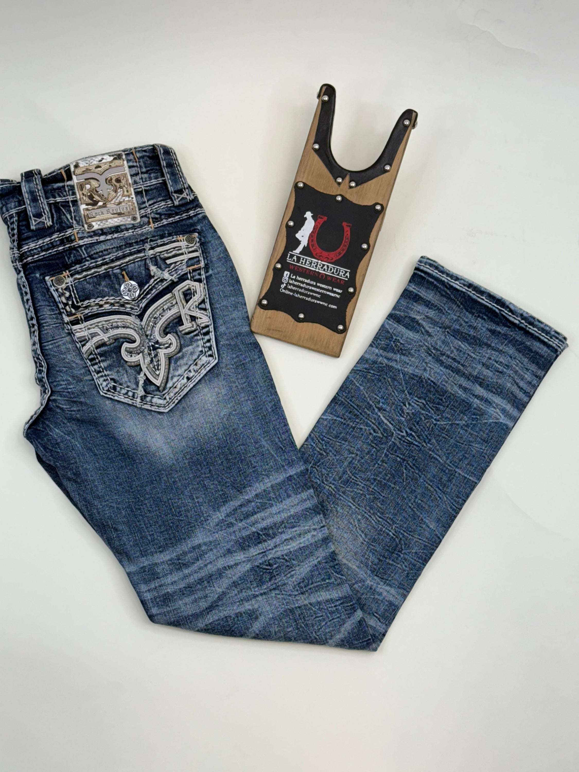 Rockrevival Mattie Straight Jeans Ropa Hombres