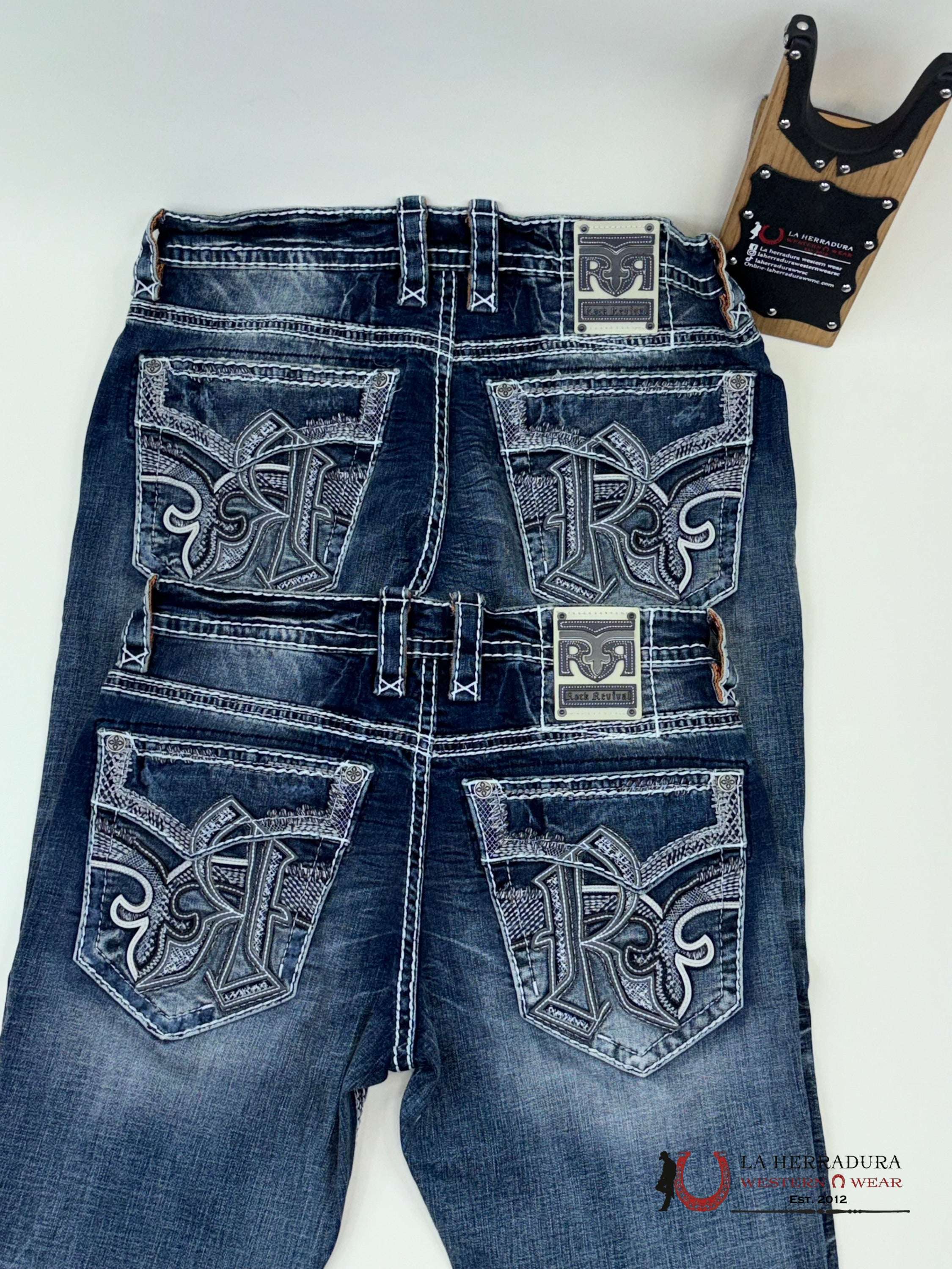 Rockrevival Maverick Straight Jeans Ropa Hombres