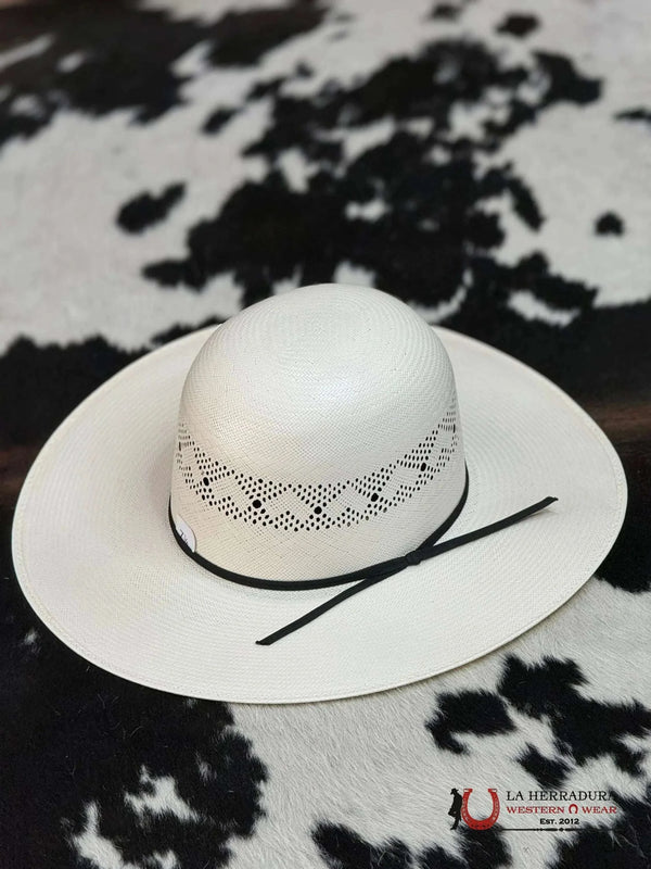 RODEO KING 07 OPEN CROWN STRAW HAT PRIME TIME 25X