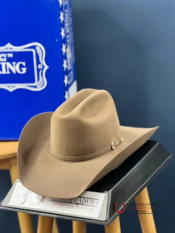 Rodeo King 1000X Top Hand Tan Belly Felt Hat Tejana