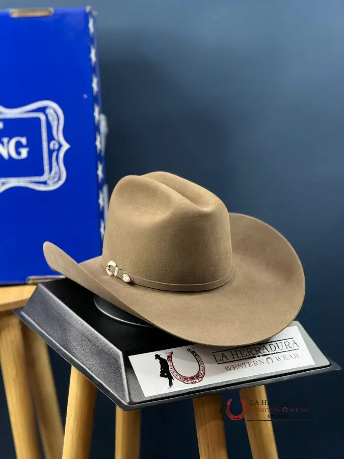 Rodeo King 1000X Top Hand Tan Belly Felt Hat Tejana