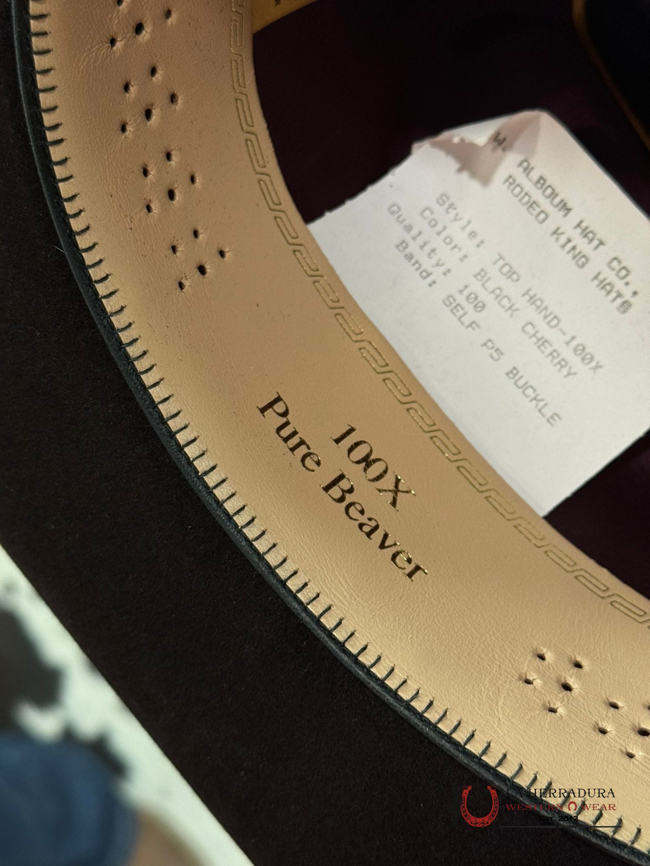 Rodeo King 100X Black Cherry Top Hand Tejana