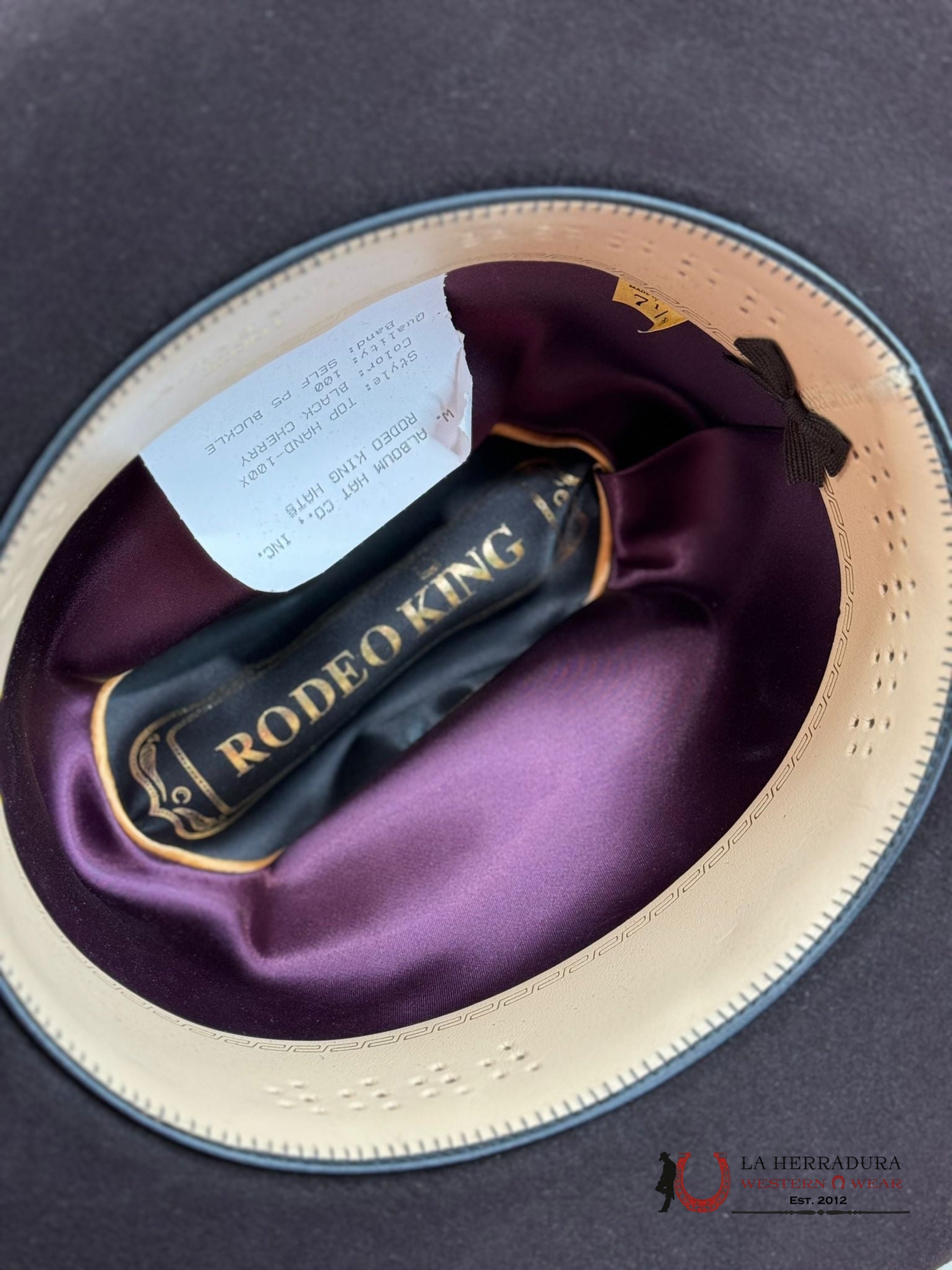Rodeo King 100X Black Cherry Top Hand Tejana