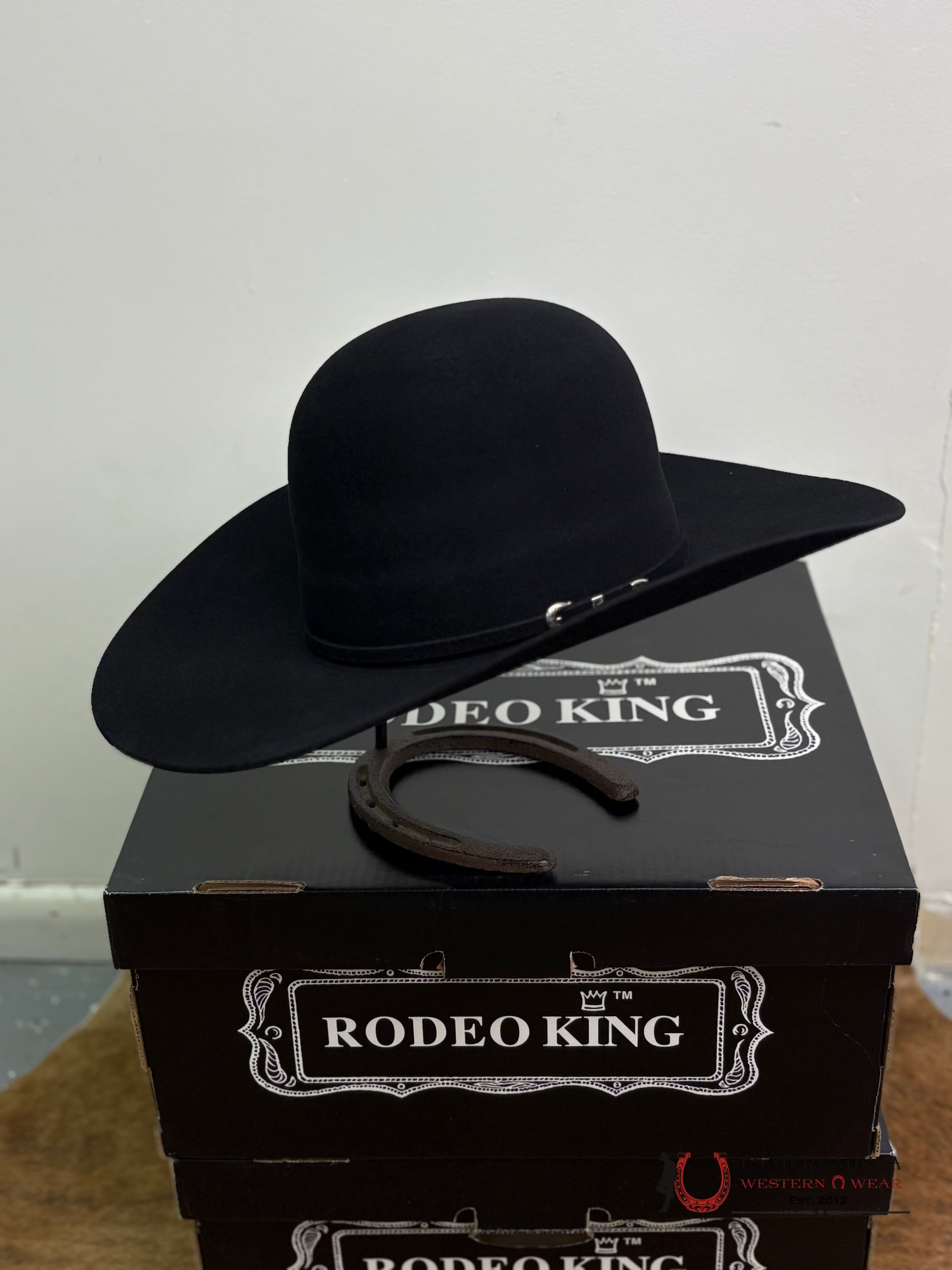 RODEO KING 10X BLACK OPEN CROWN TEJANA