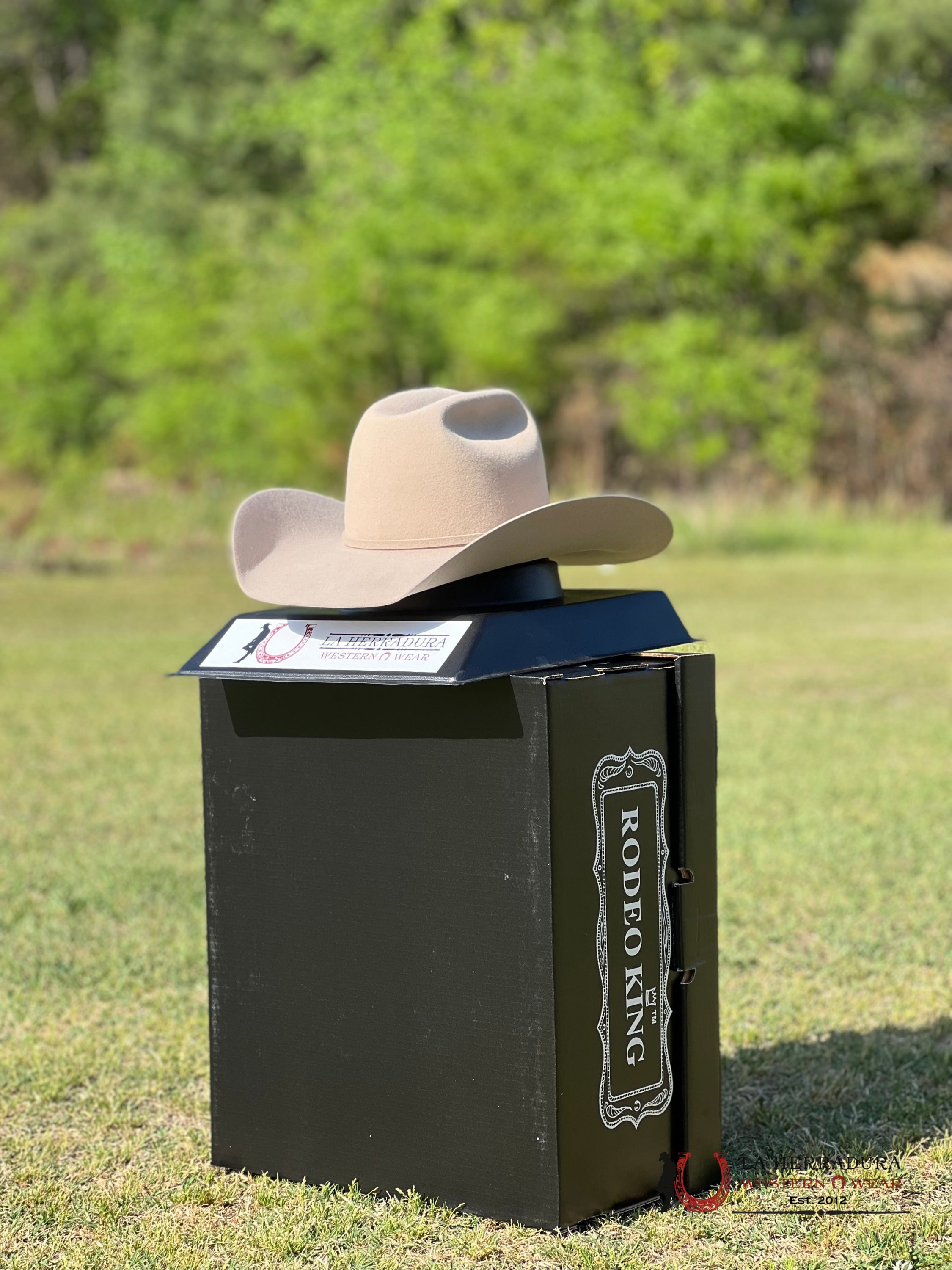 Rodeo King 10X Buckskin Open Crown Tejana