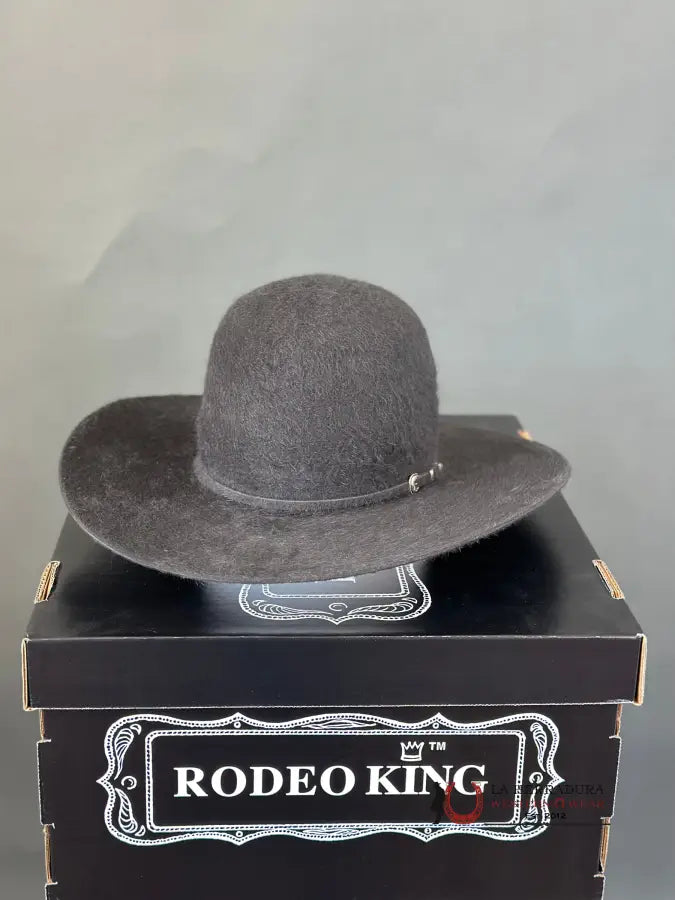 Rodeo King 10X Grizzly Charcoal Open Crown Tejana