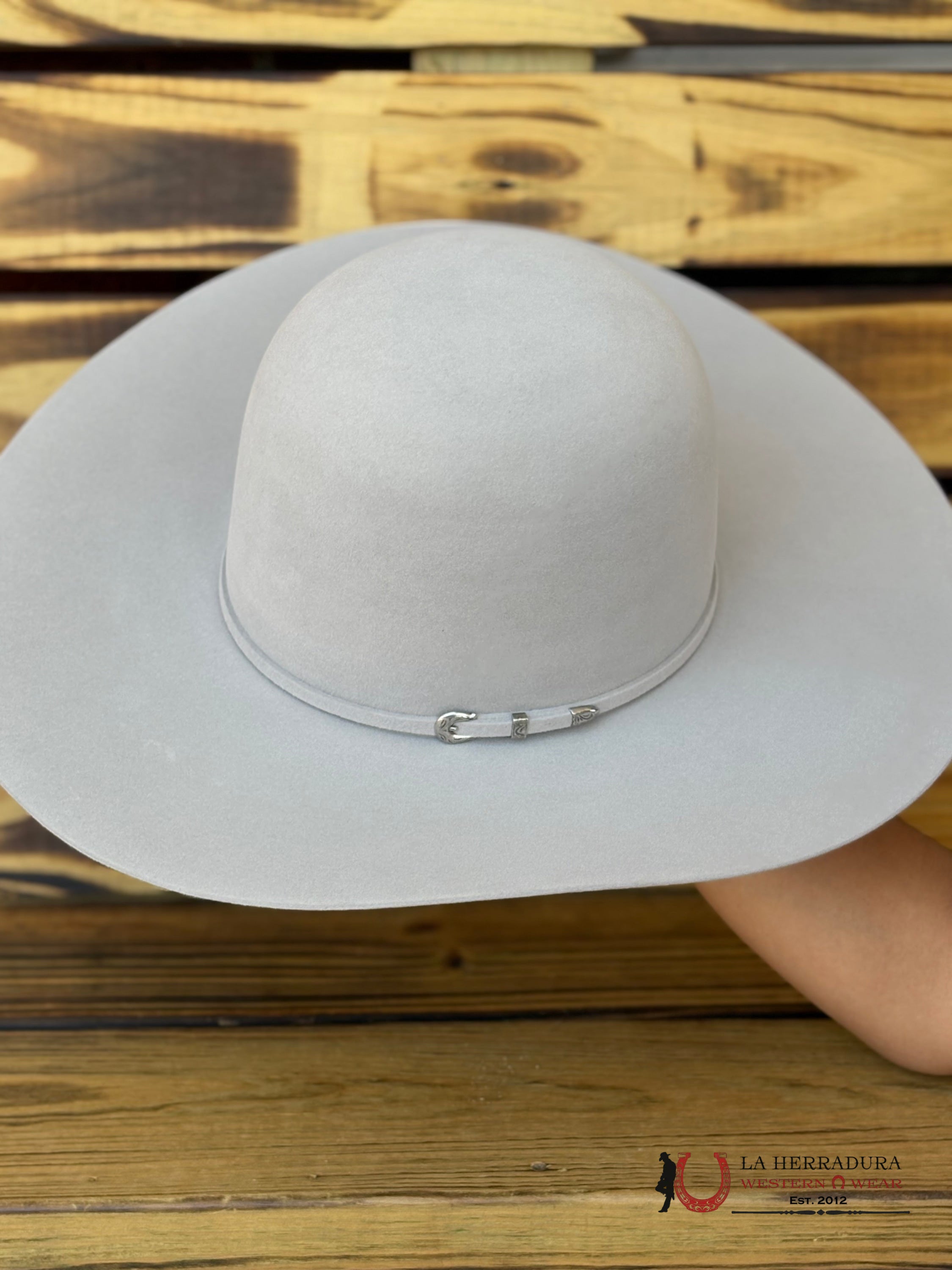 Rodeo King 10x Silver Belly Open Crown Malboro Shape TEJANA