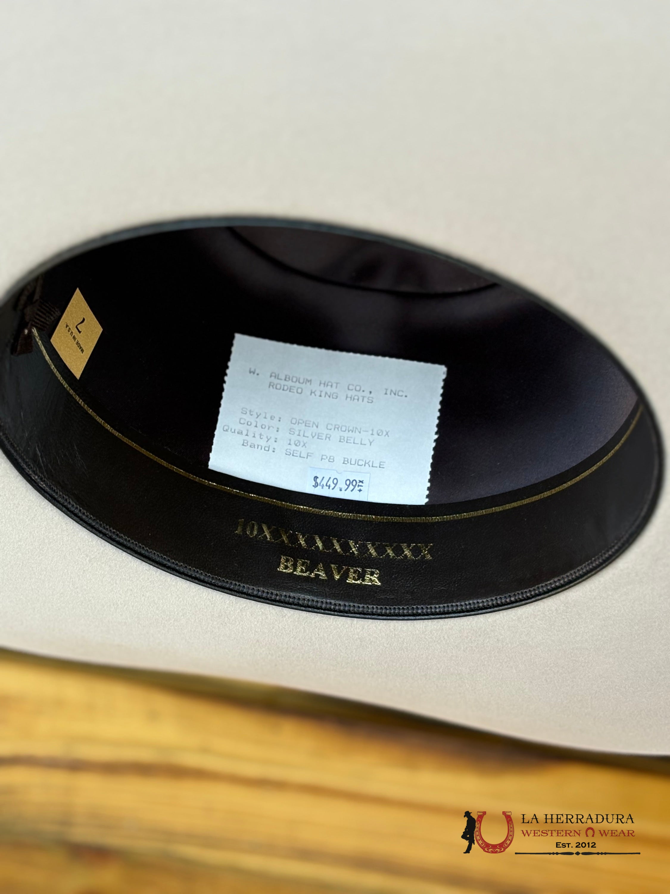 Rodeo King 10x Silver Belly Open Crown Malboro Shape TEJANA