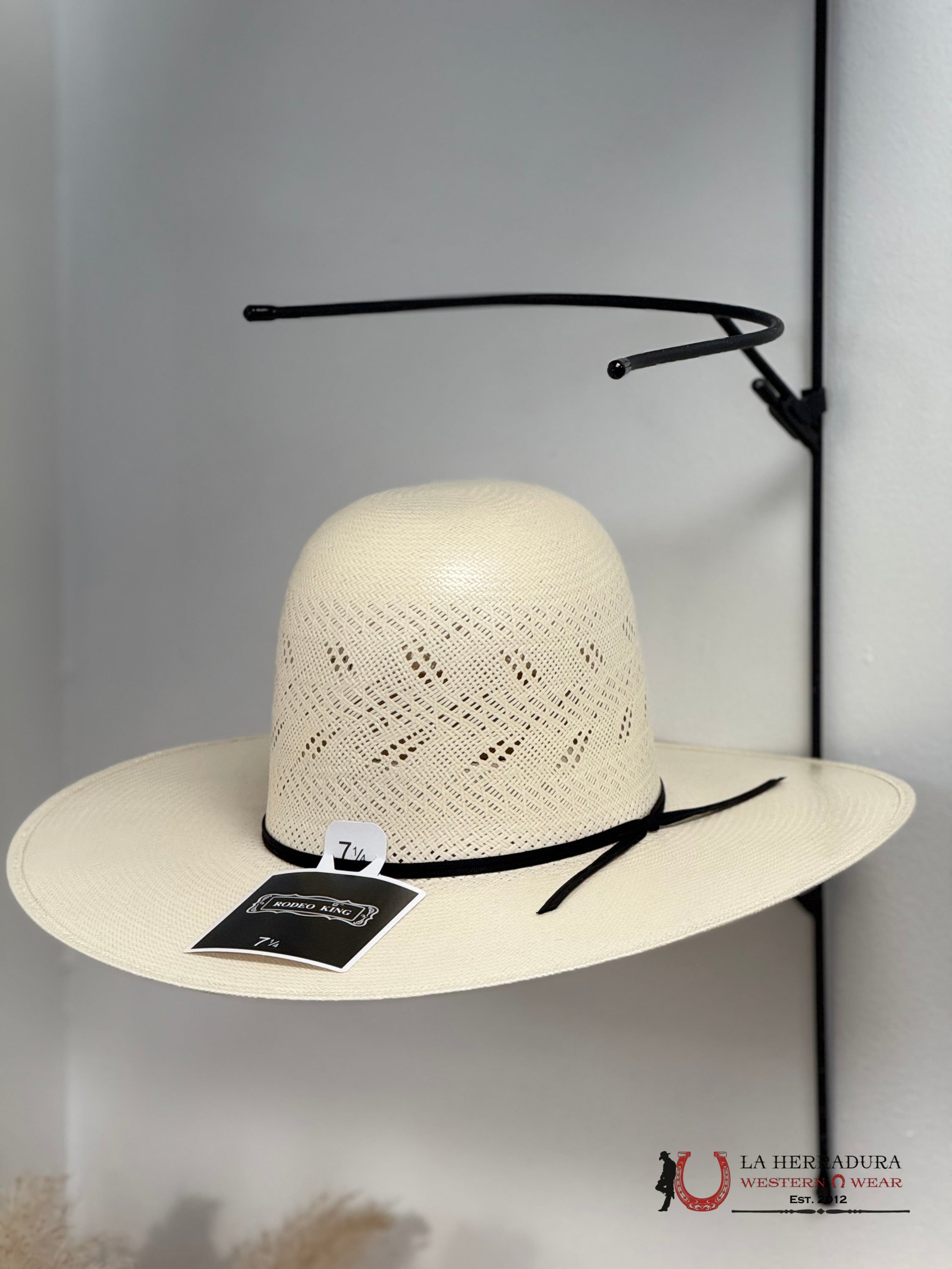RODEO KING #22 OPEN CROWN STRAW HAT PRIME 25X TEJANA