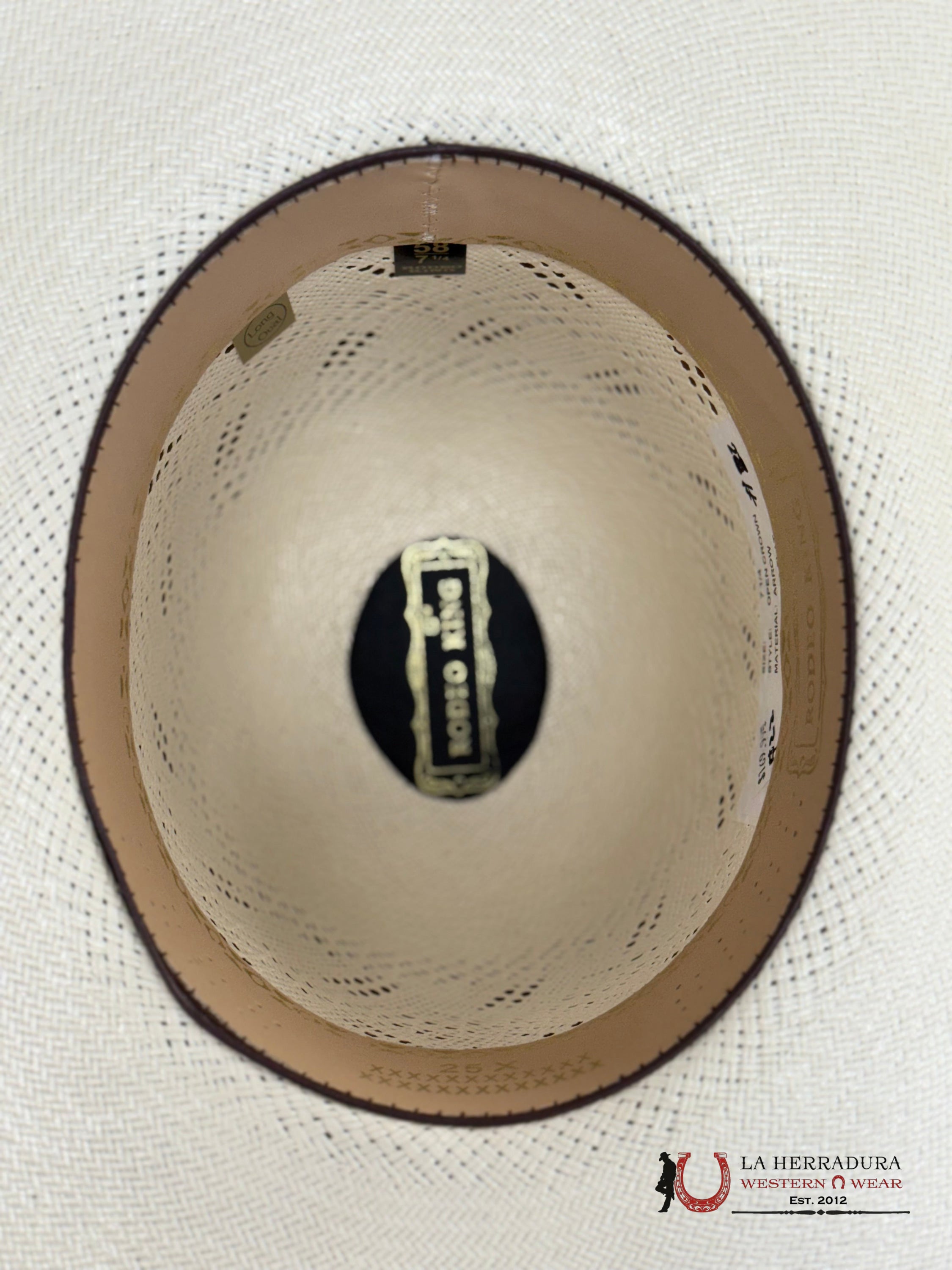 RODEO KING #22 OPEN CROWN STRAW HAT PRIME 25X TEJANA
