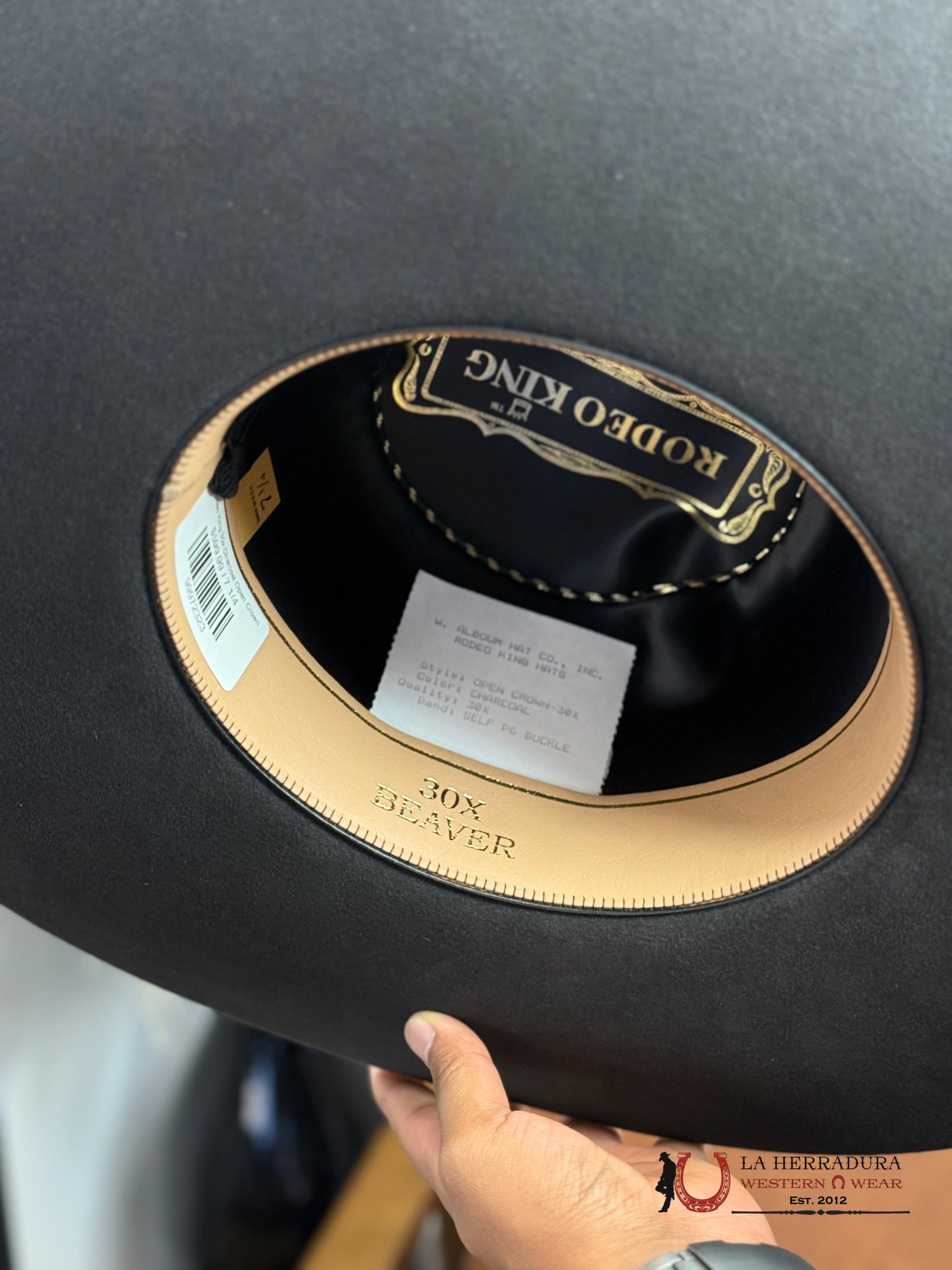 Rodeo King 30x Charcoal Open Crown TEJANA