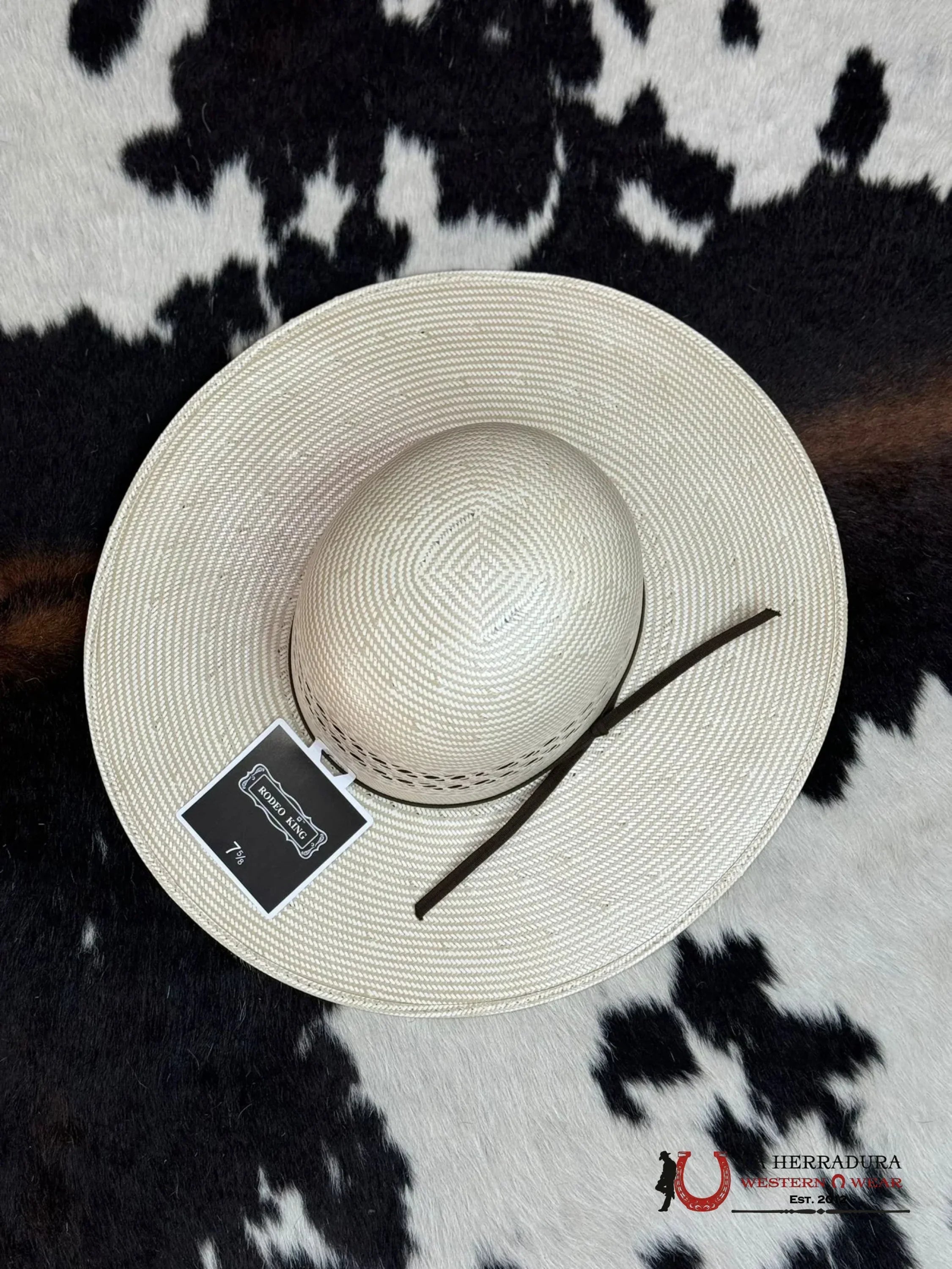 RODEO KING #32 OPEN CROWN STRAW HAT PRIME 25X... TEJANA