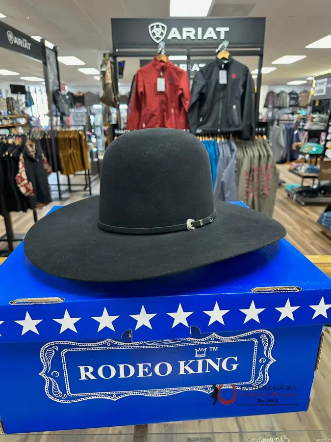 Rodeo King 60X Black Open Crown Tejana