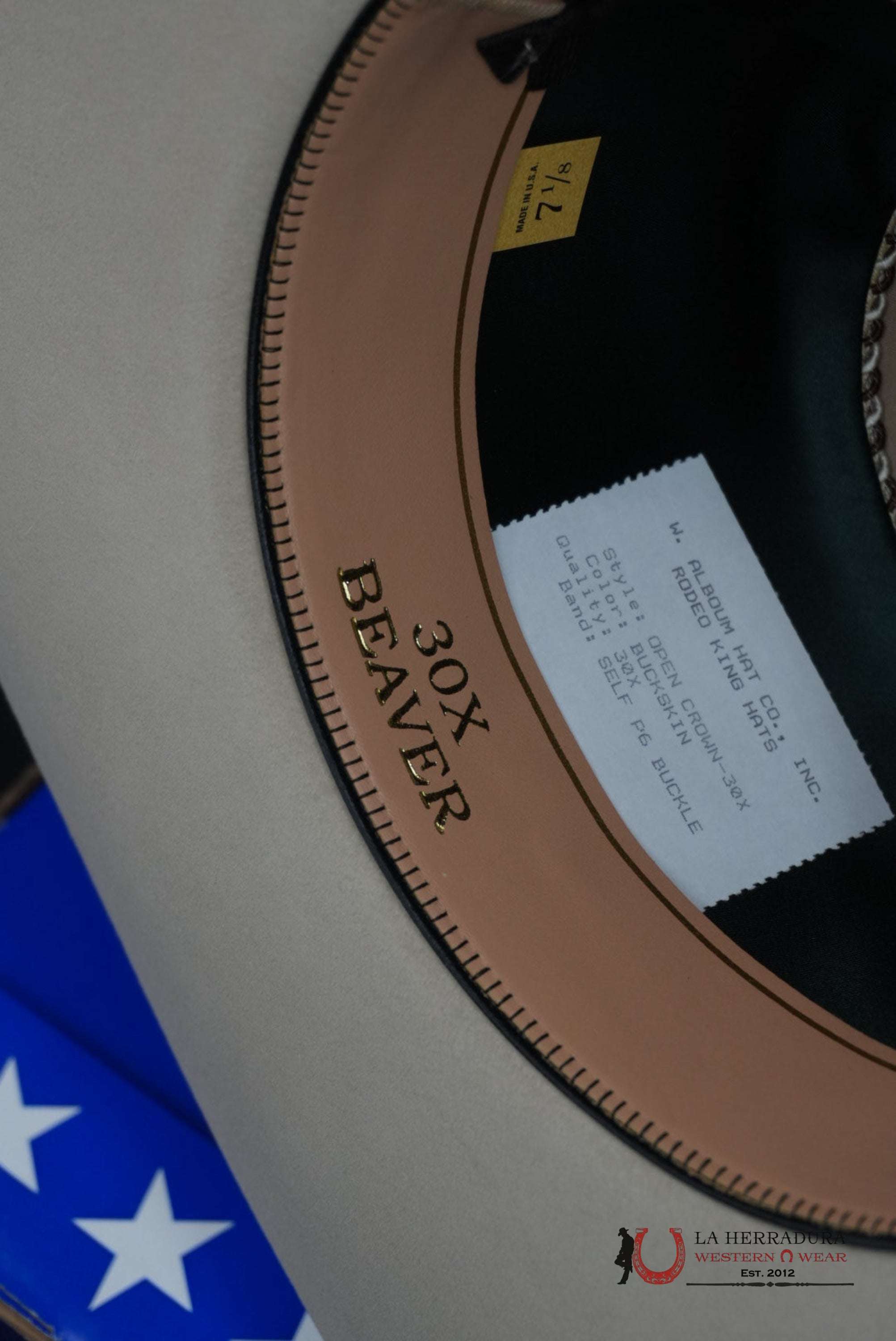 RODEO KING BUCKSKIN 30X OPEN CROWN