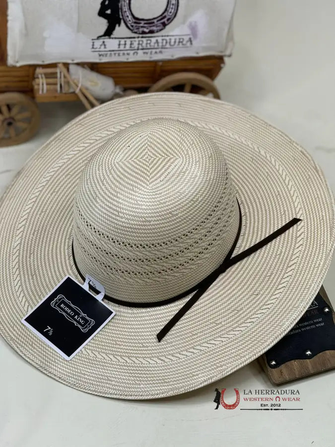 Rodeo King Open Crown Style 3 Straw Hat Tejana