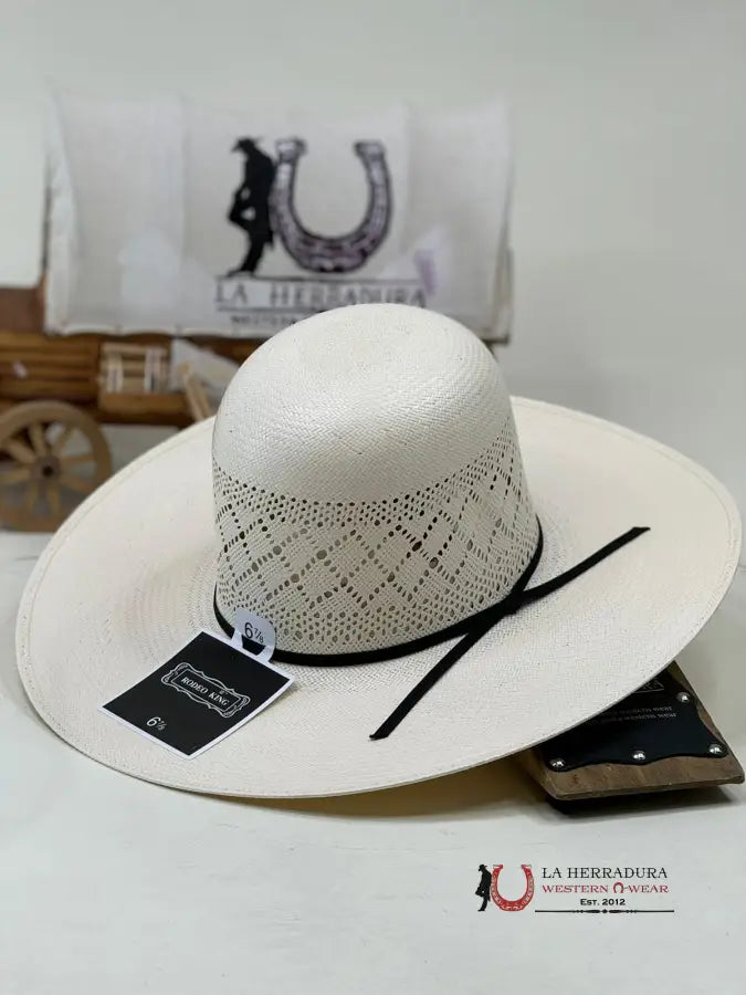 Rodeo King Open Crown Style 4 Straw Hat Tejana