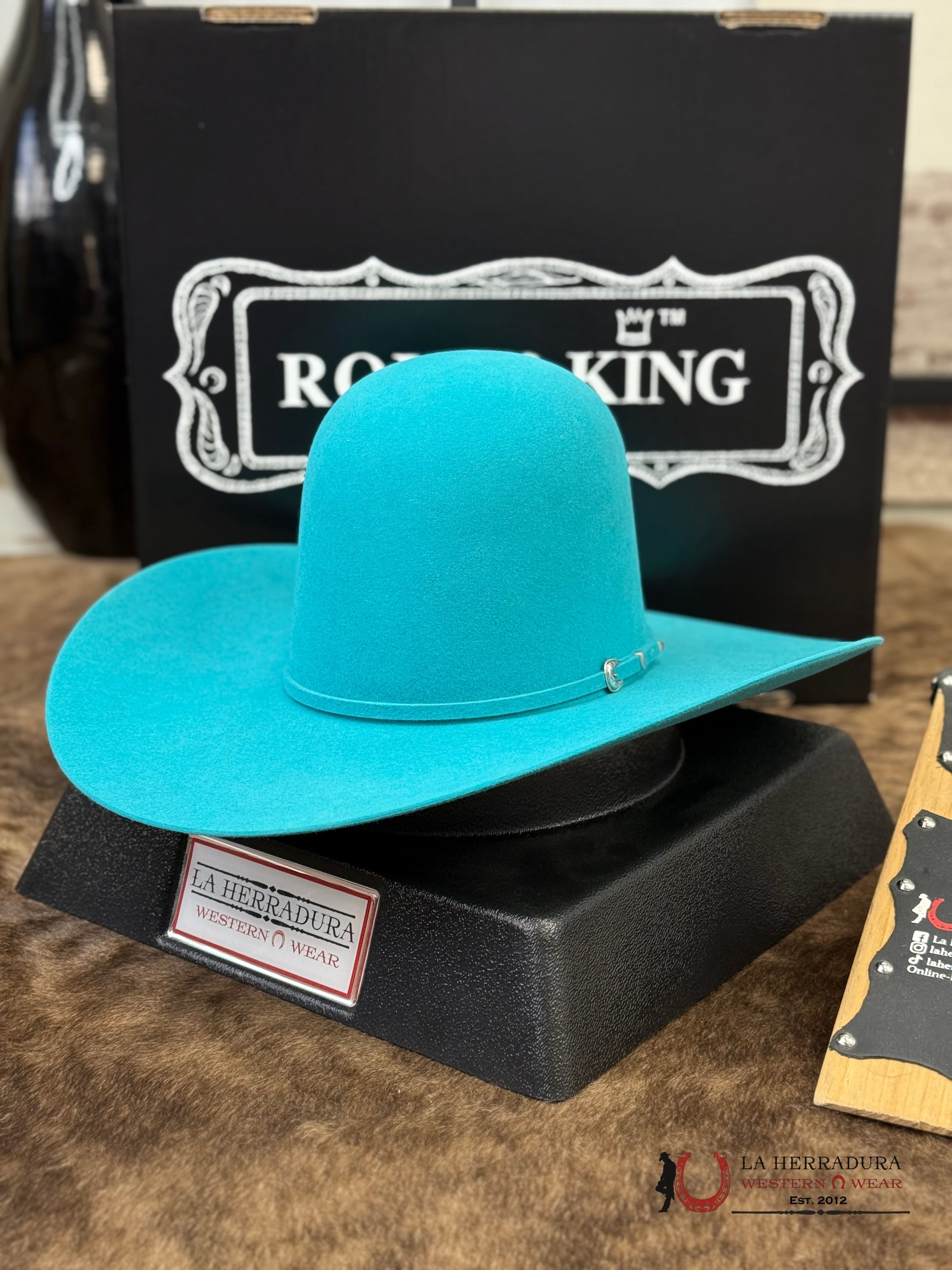 Rodeo King Open Crown Turquoise 7x TEJANA