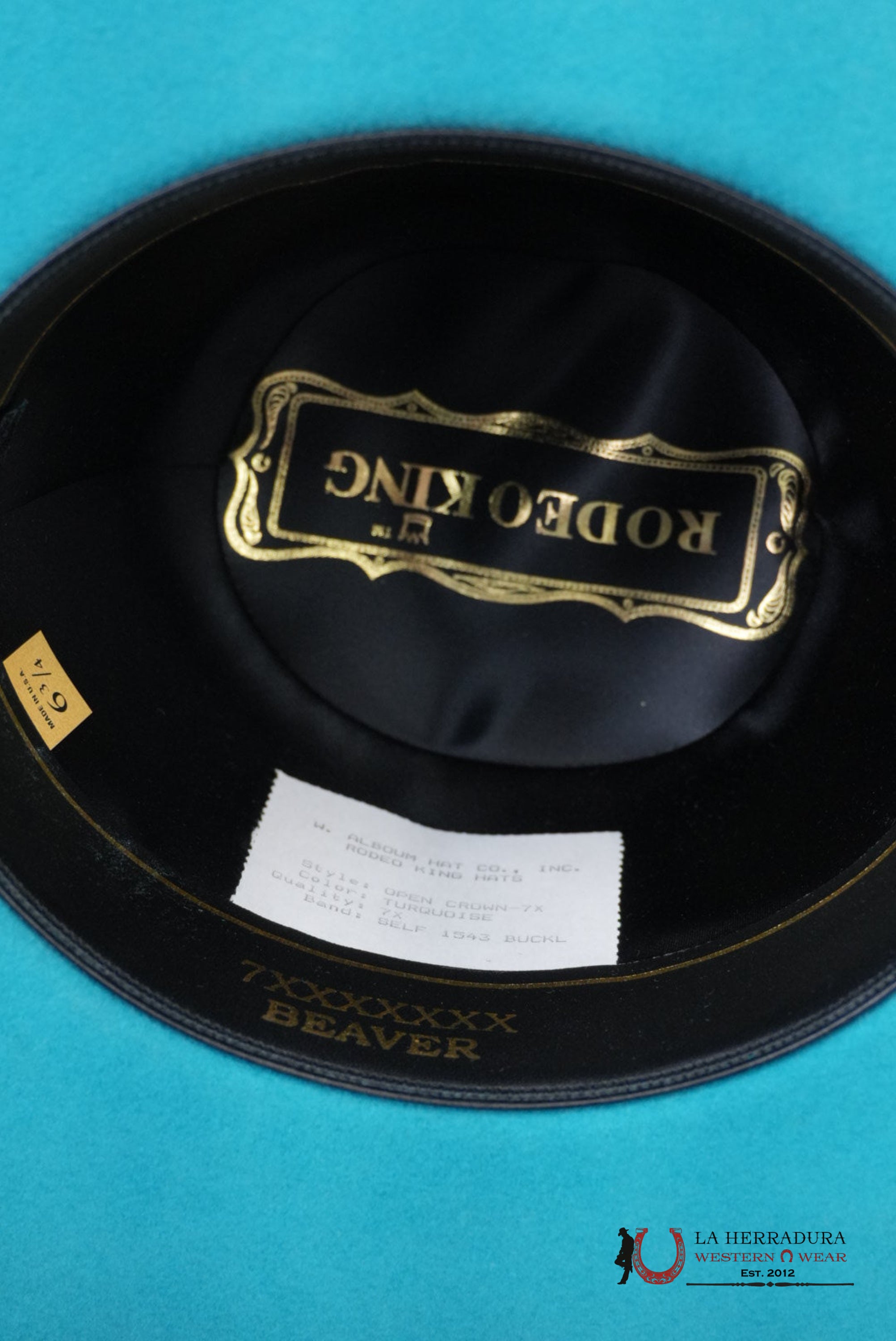Rodeo King Open Crown Turquoise 7x TEJANA
