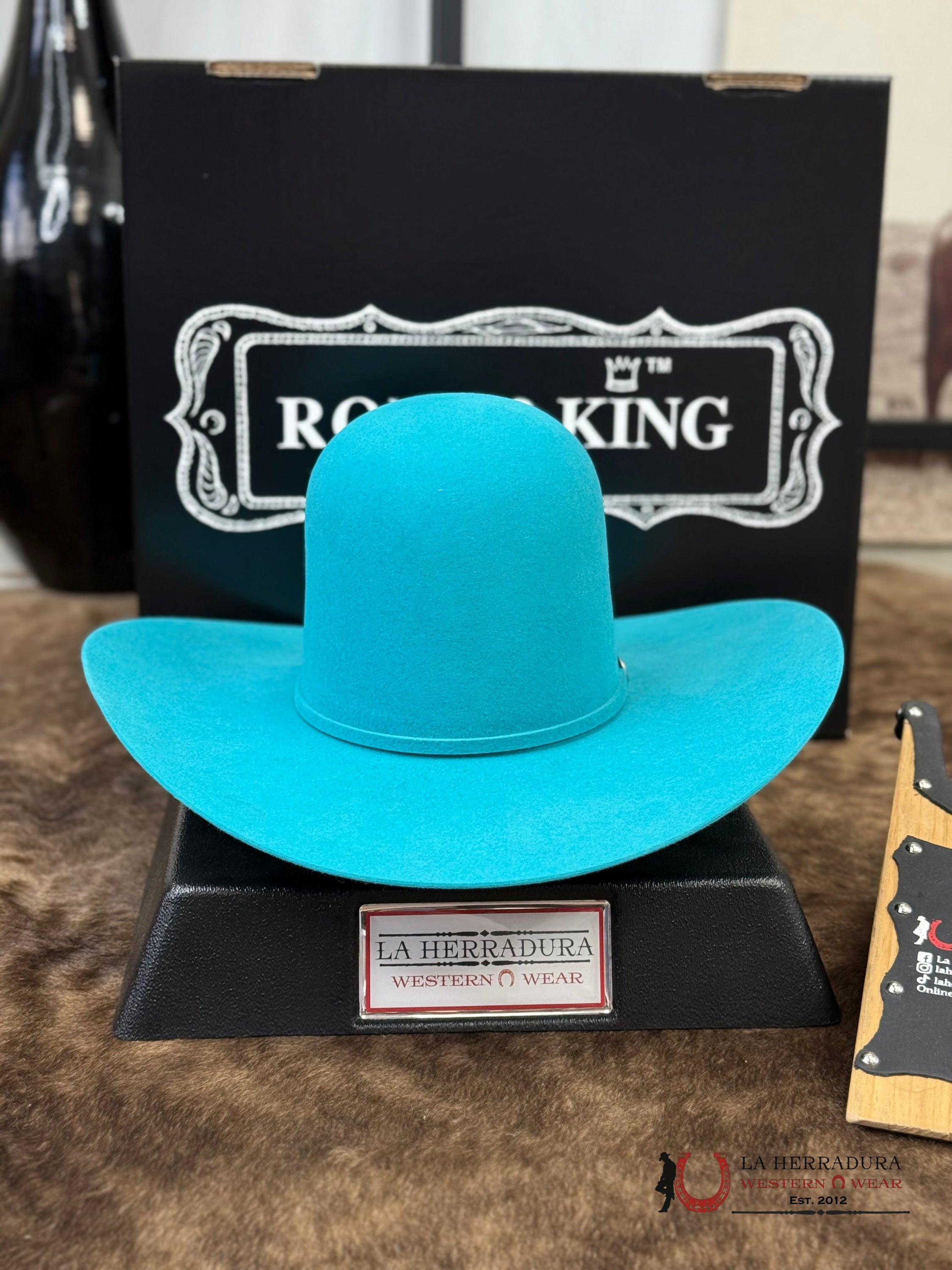 Rodeo King Open Crown Turquoise 7x TEJANA