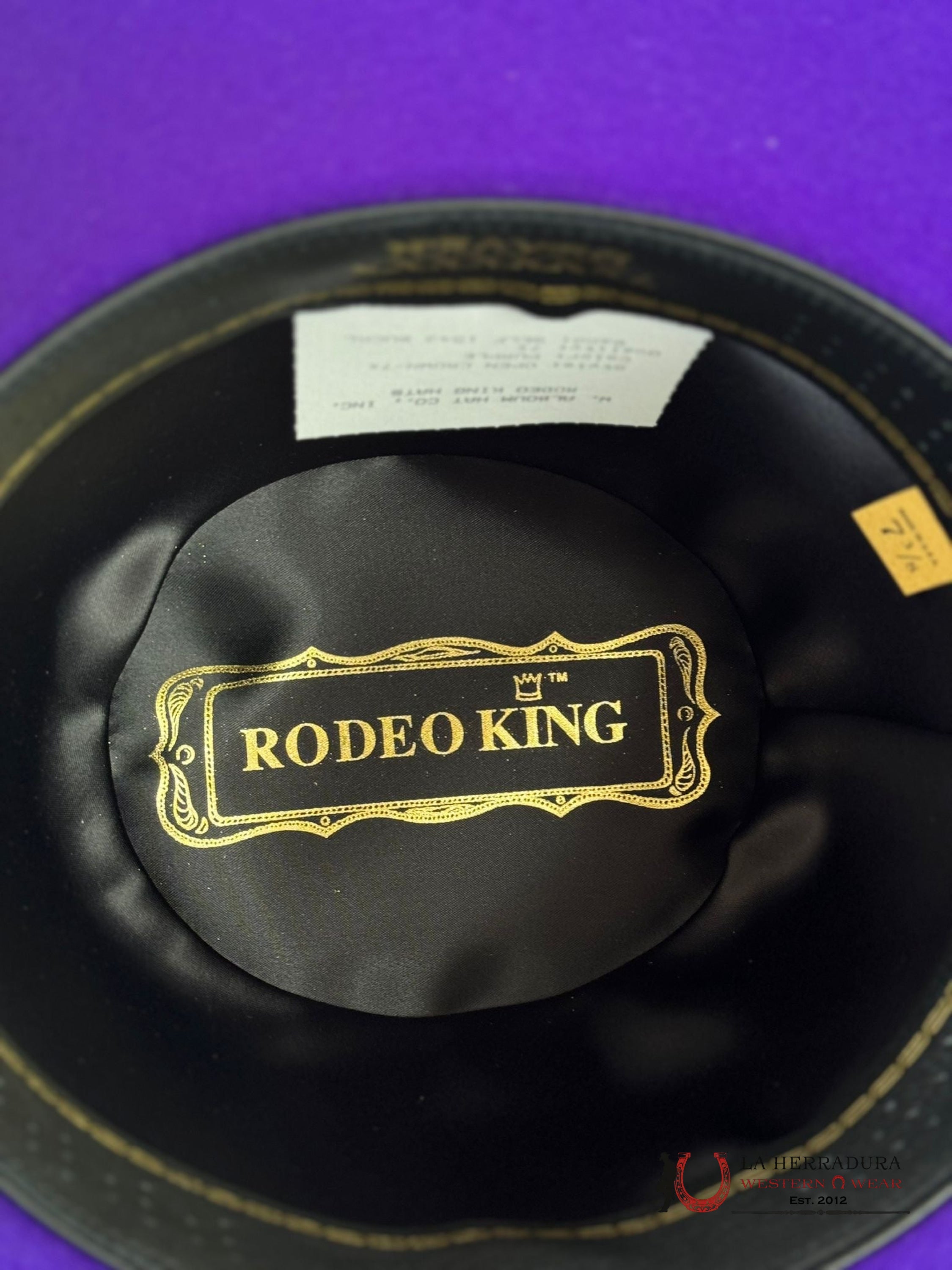 Rodeo King Purple Open Crown 7X Tejana