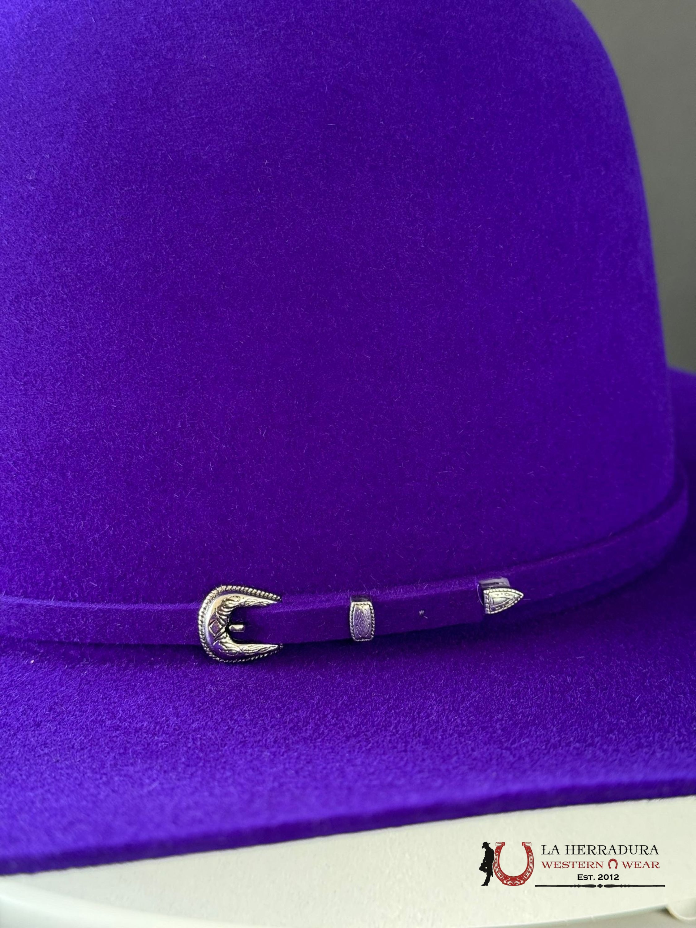 Rodeo King Purple Open Crown 7X Tejana