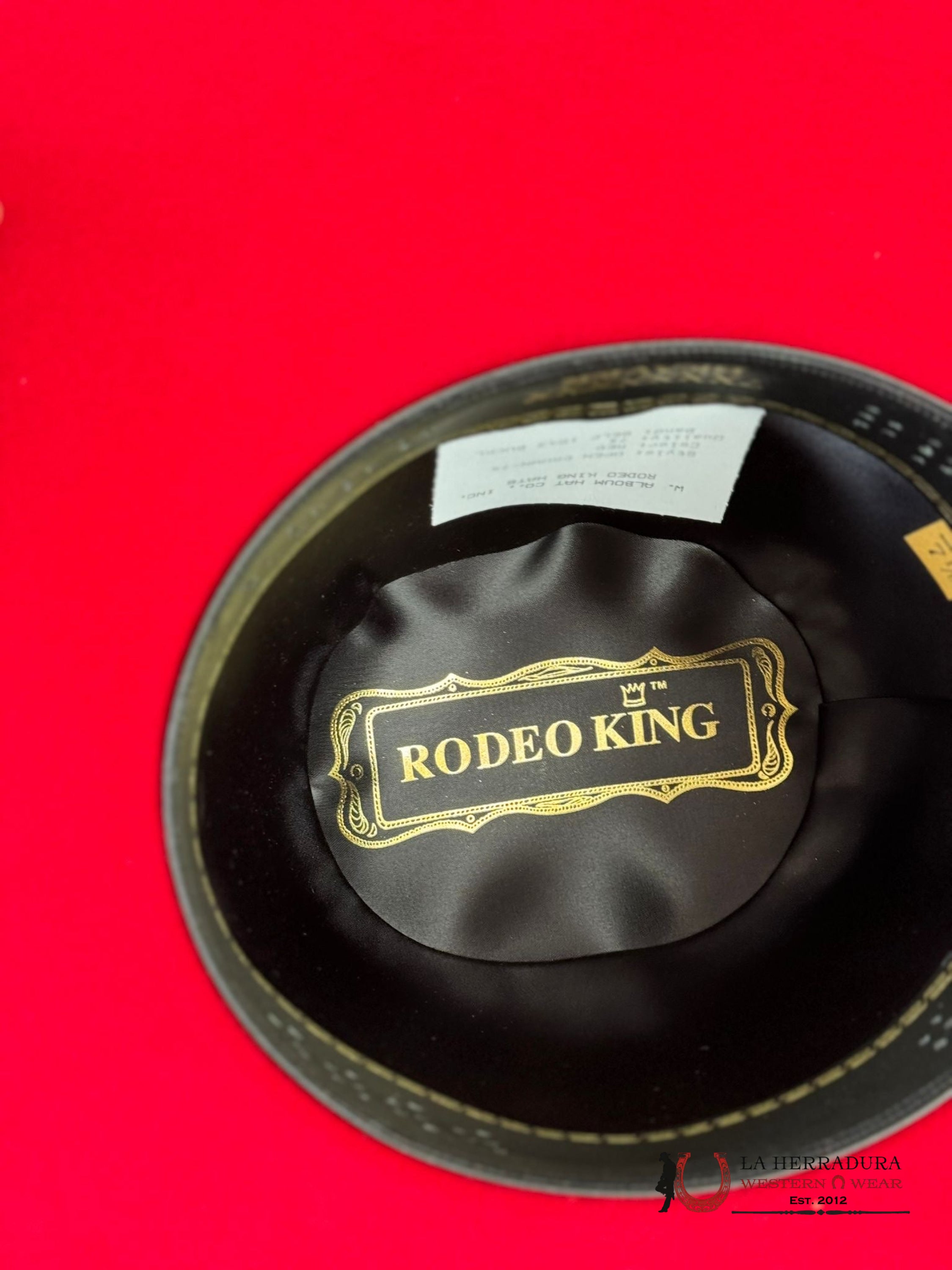 Rodeo King Red Open Crown 7X Tejana