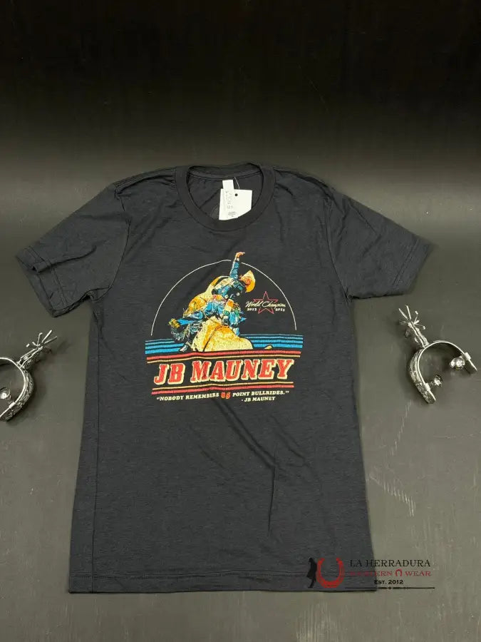 Rodeo Time Jb Mauney Logo Black T-Shirt Ropa Hombres