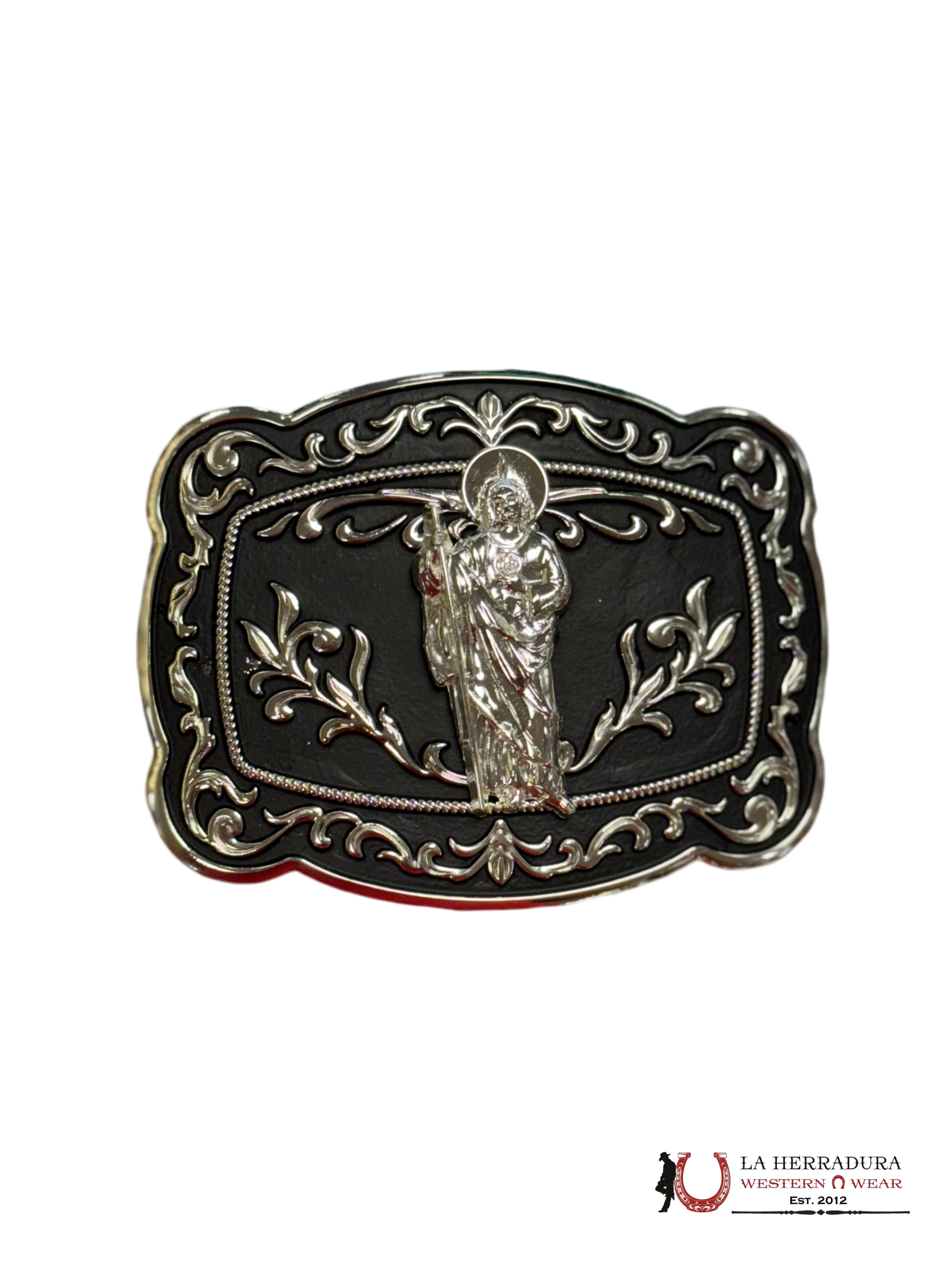 SAN JUDAS BLACK DETAILS SQUARE BUCKLE ACCESORIOS