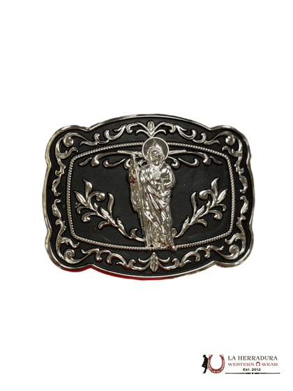SAN JUDAS BLACK DETAILS SQUARE BUCKLE